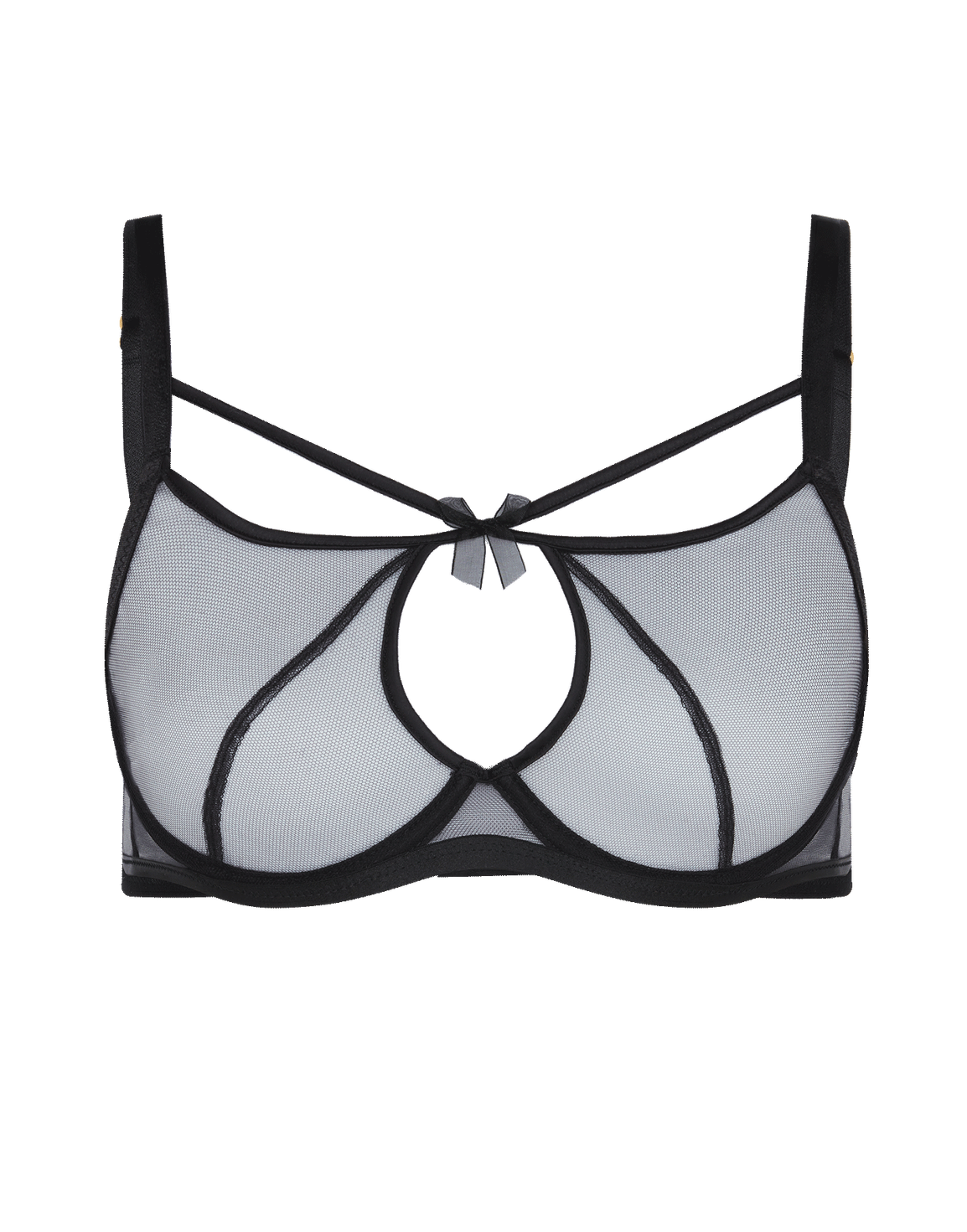 Buffie Plunge Underwired Bra Black | Agent Provocateur