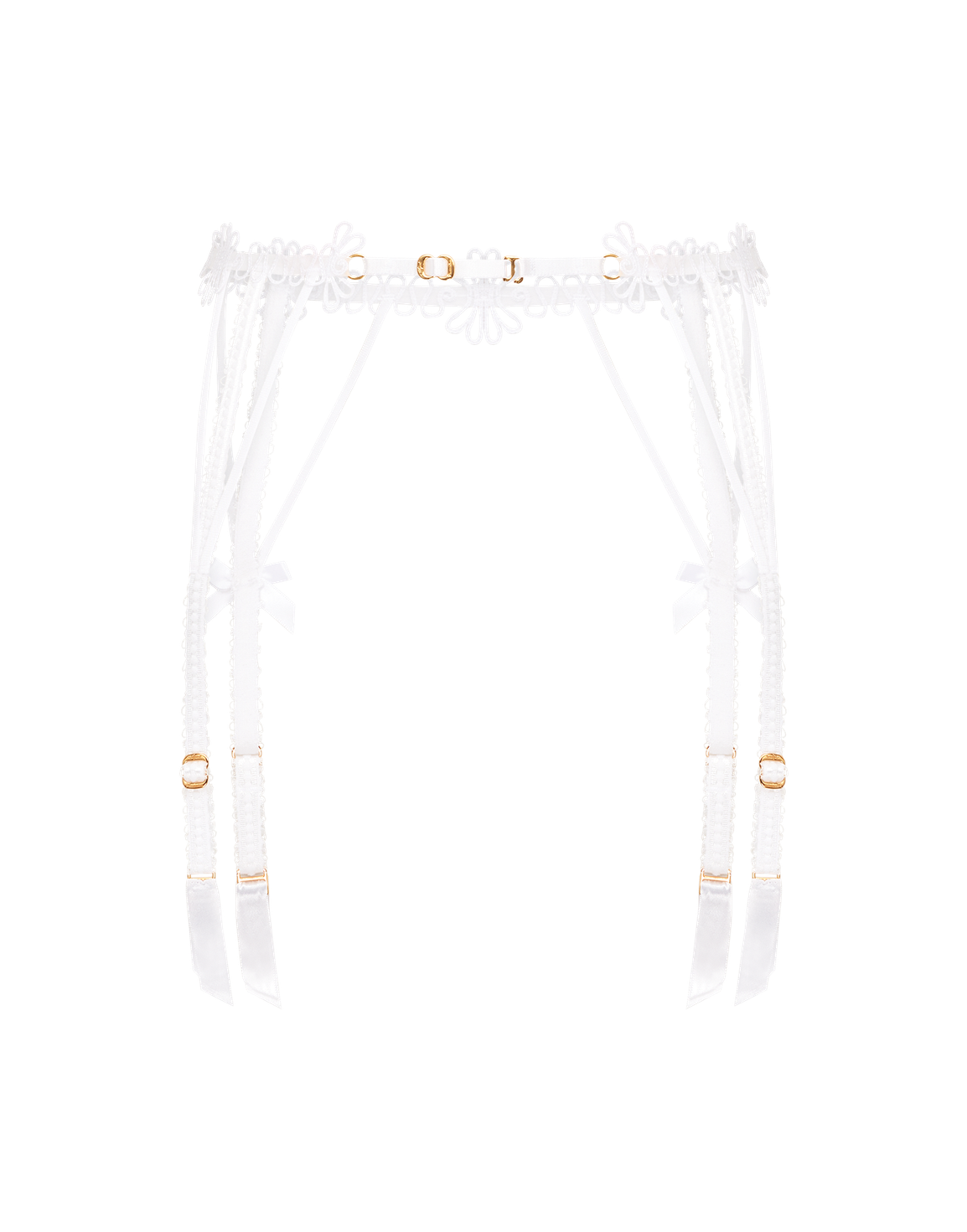 Coletta Suspender White/Sand | Agent Provocateur