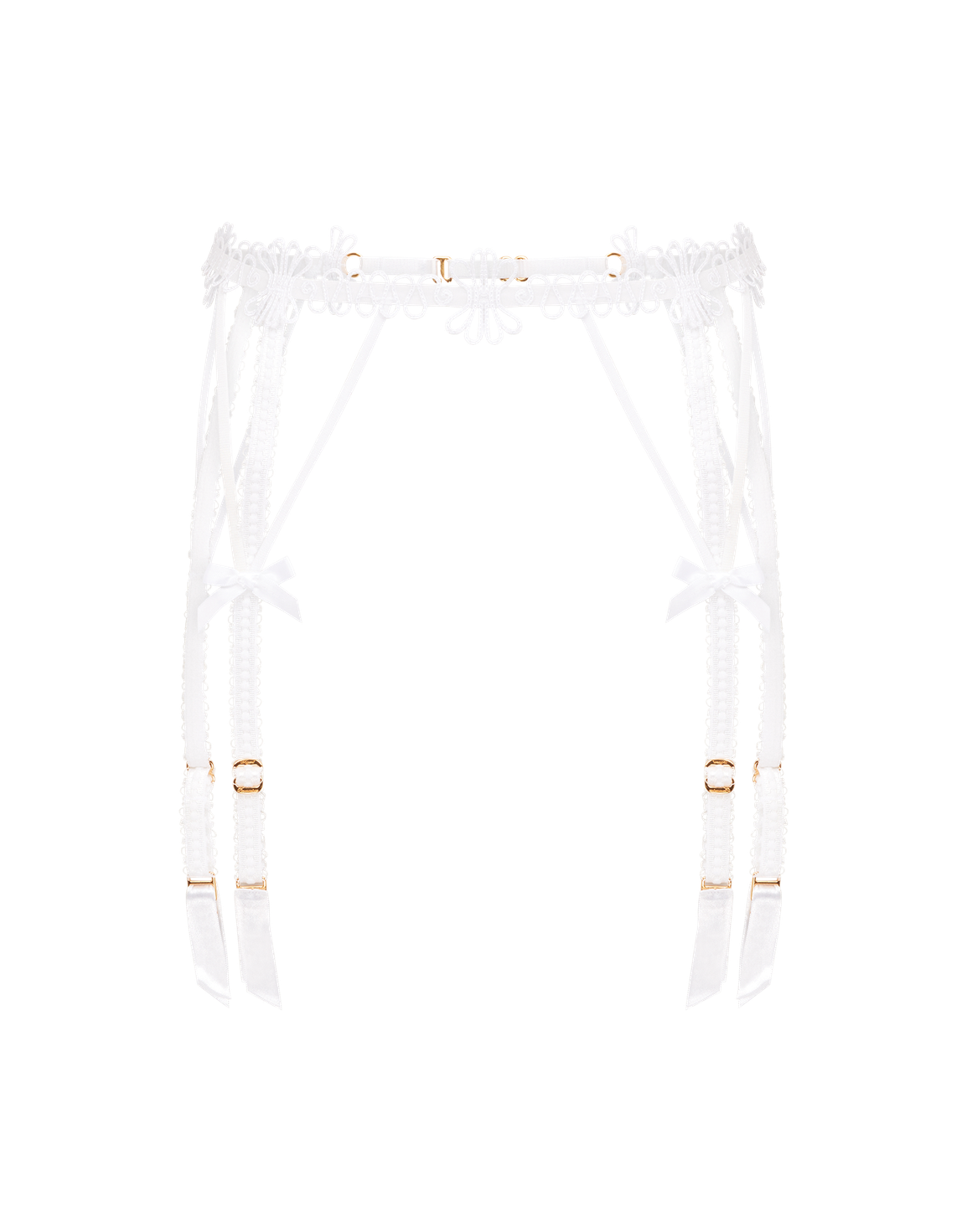 Coletta Suspender White/Sand | Agent Provocateur