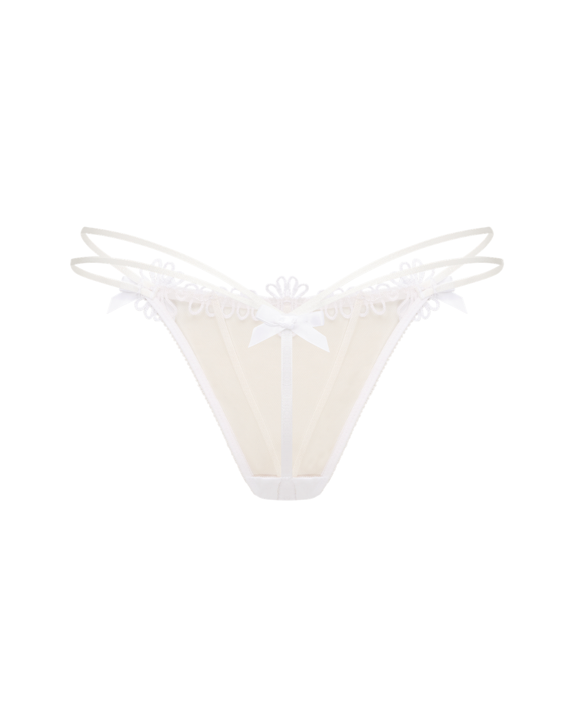 Coletta Thong White/Sand | Agent Provocateur
