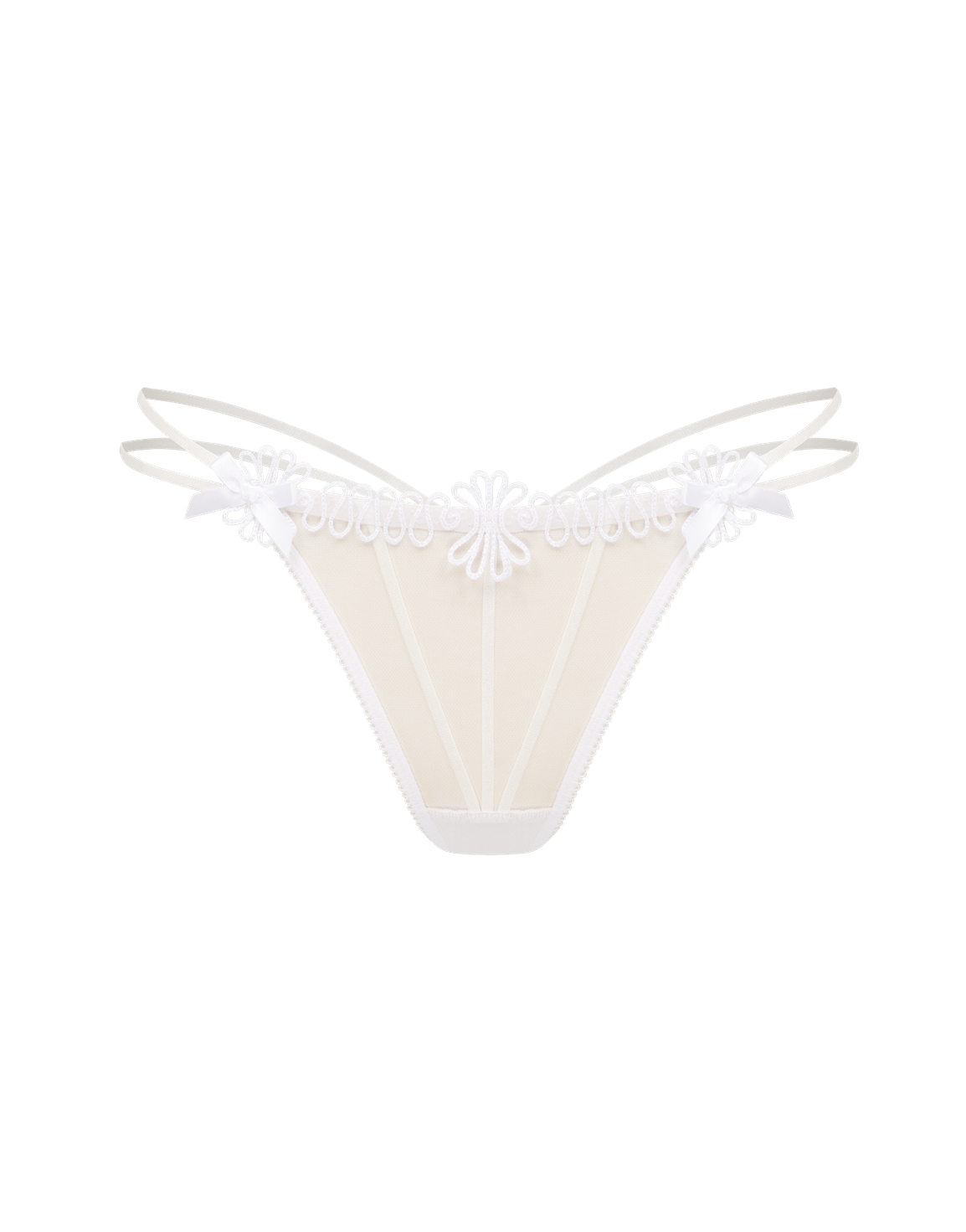 Coletta Thong White/Sand | Agent Provocateur