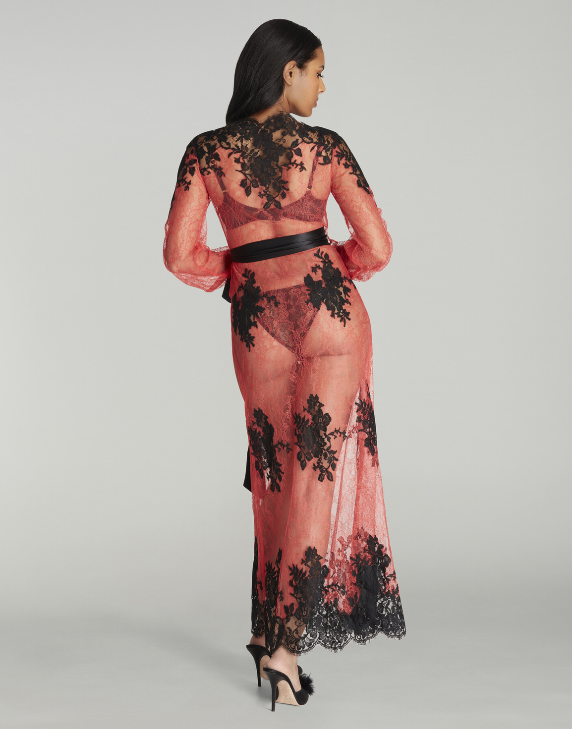 Davinia Dressing Gown Peach | Agent Provocateur