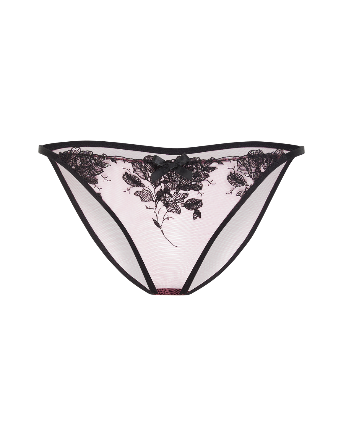 Elvie Full Brief Pink/Black | Agent Provocateur
