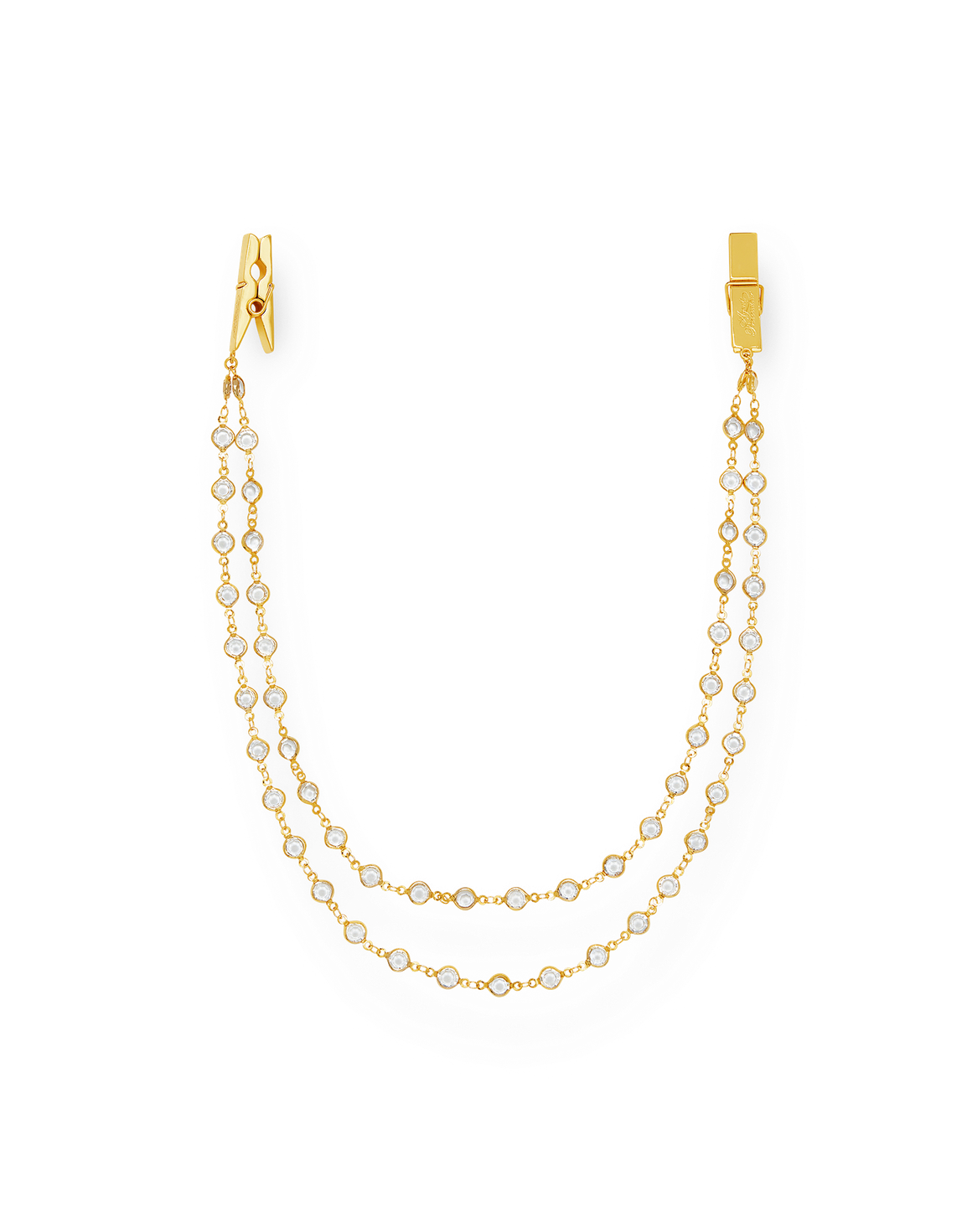 Luxie Nipple Clamps Gold/Crystal | Agent Provocateur