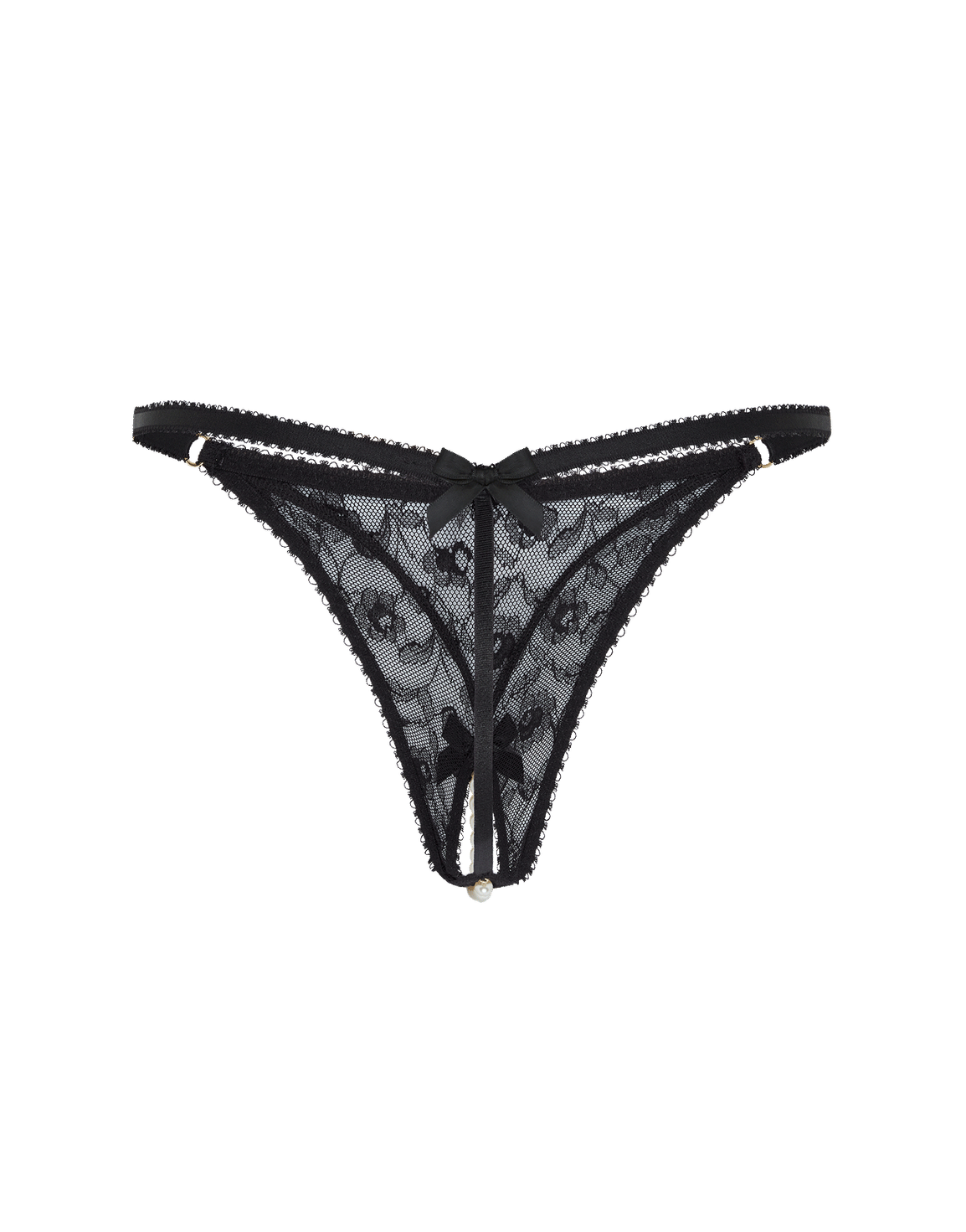 Pearlie Ouvert Pearl/Black | Agent Provocateur