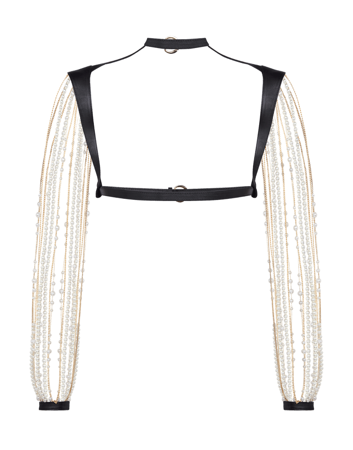 Pearlie Harness Pearl/Black | Agent Provocateur