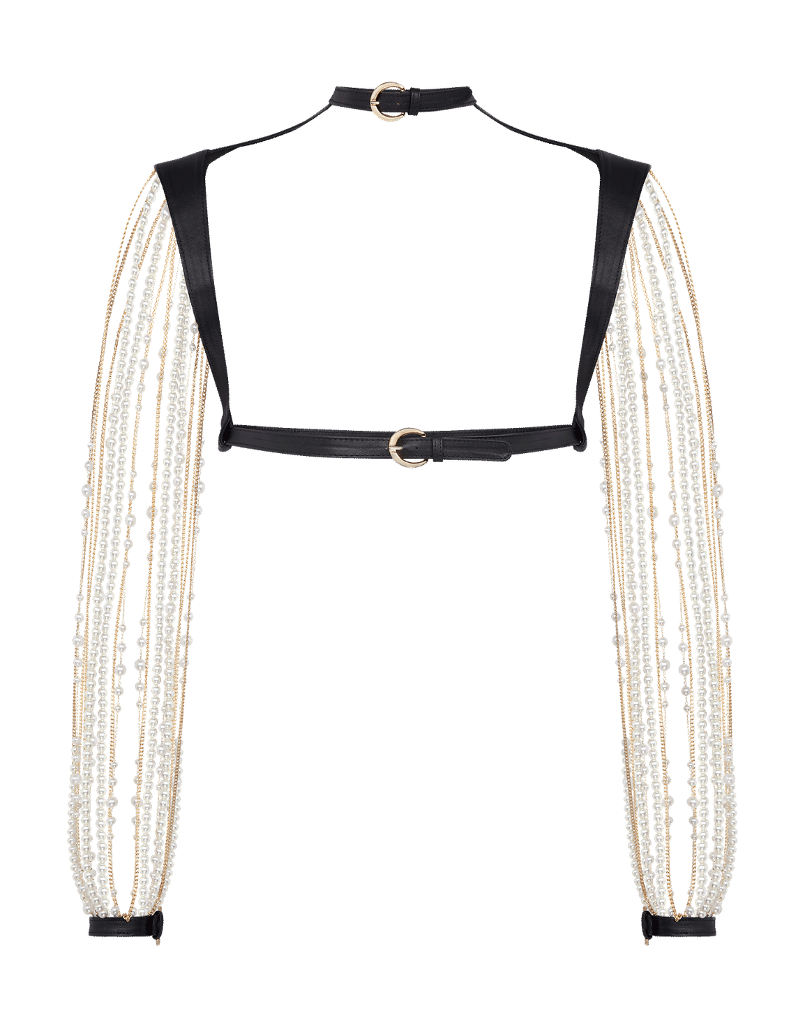 Pearlie Harness Pearl/Black | Agent Provocateur