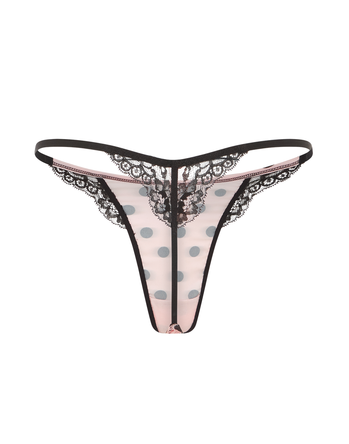 Rivere Thong Pink/Black | Agent Provocateur