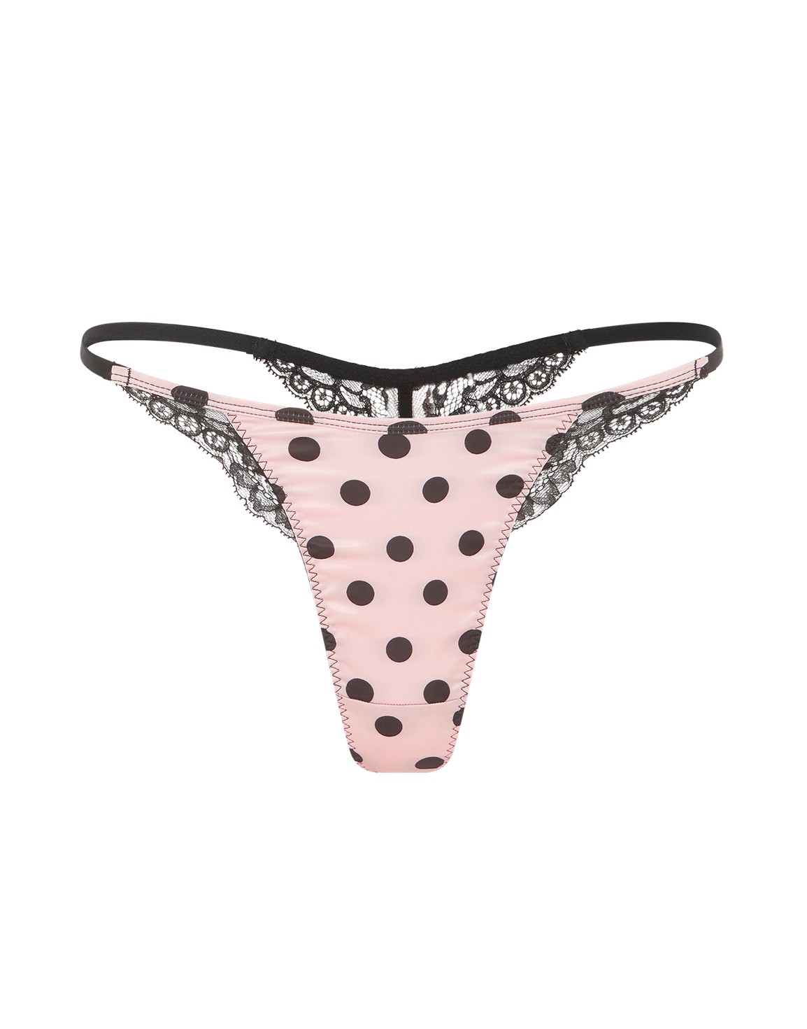 Rivere Thong Pink/Black | Agent Provocateur