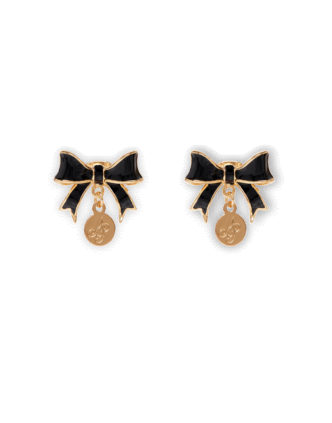 Adley Earrings Gold/Black | Agent Provocateur