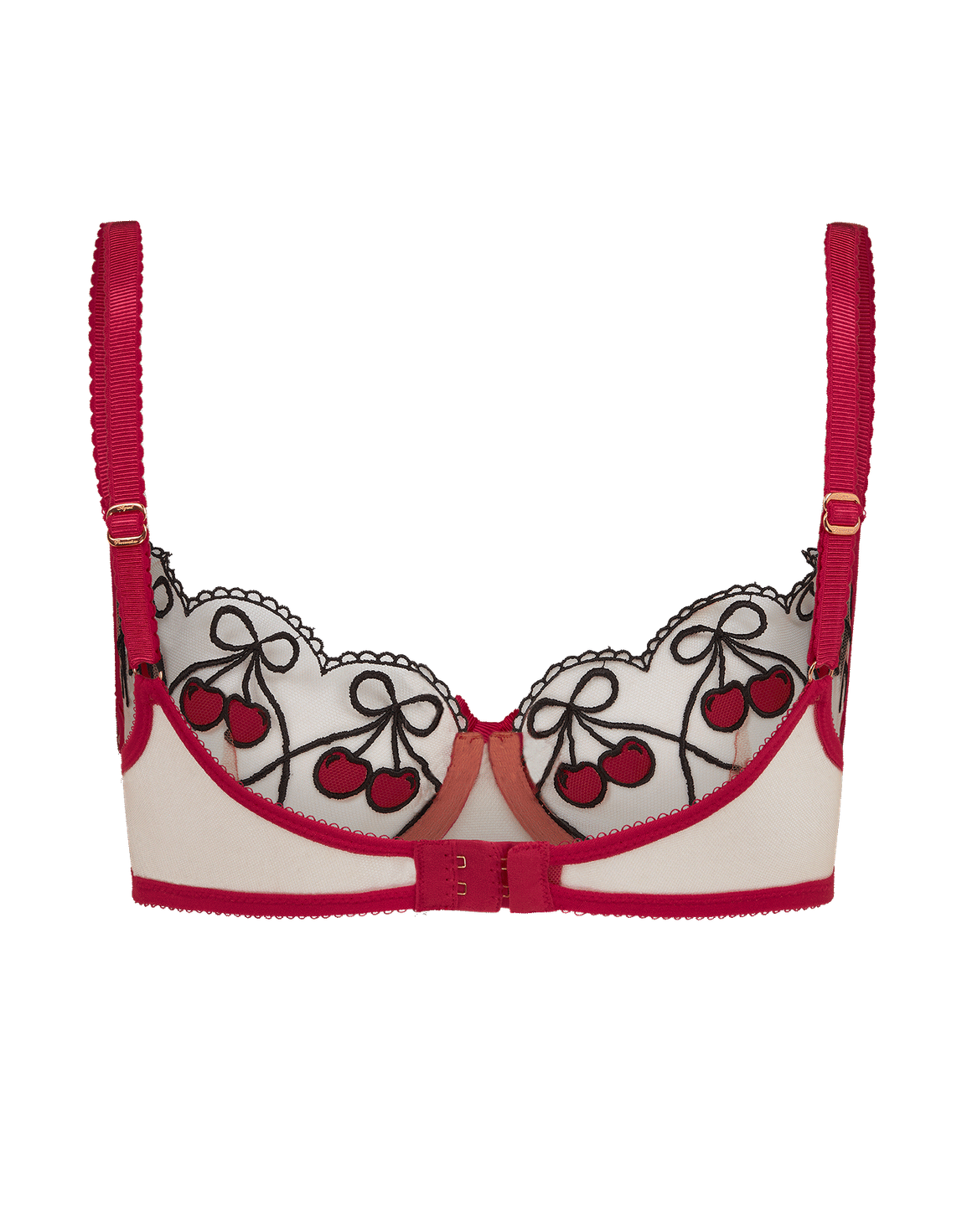 Avalee Plunge Underwired Bra Red | Agent Provocateur