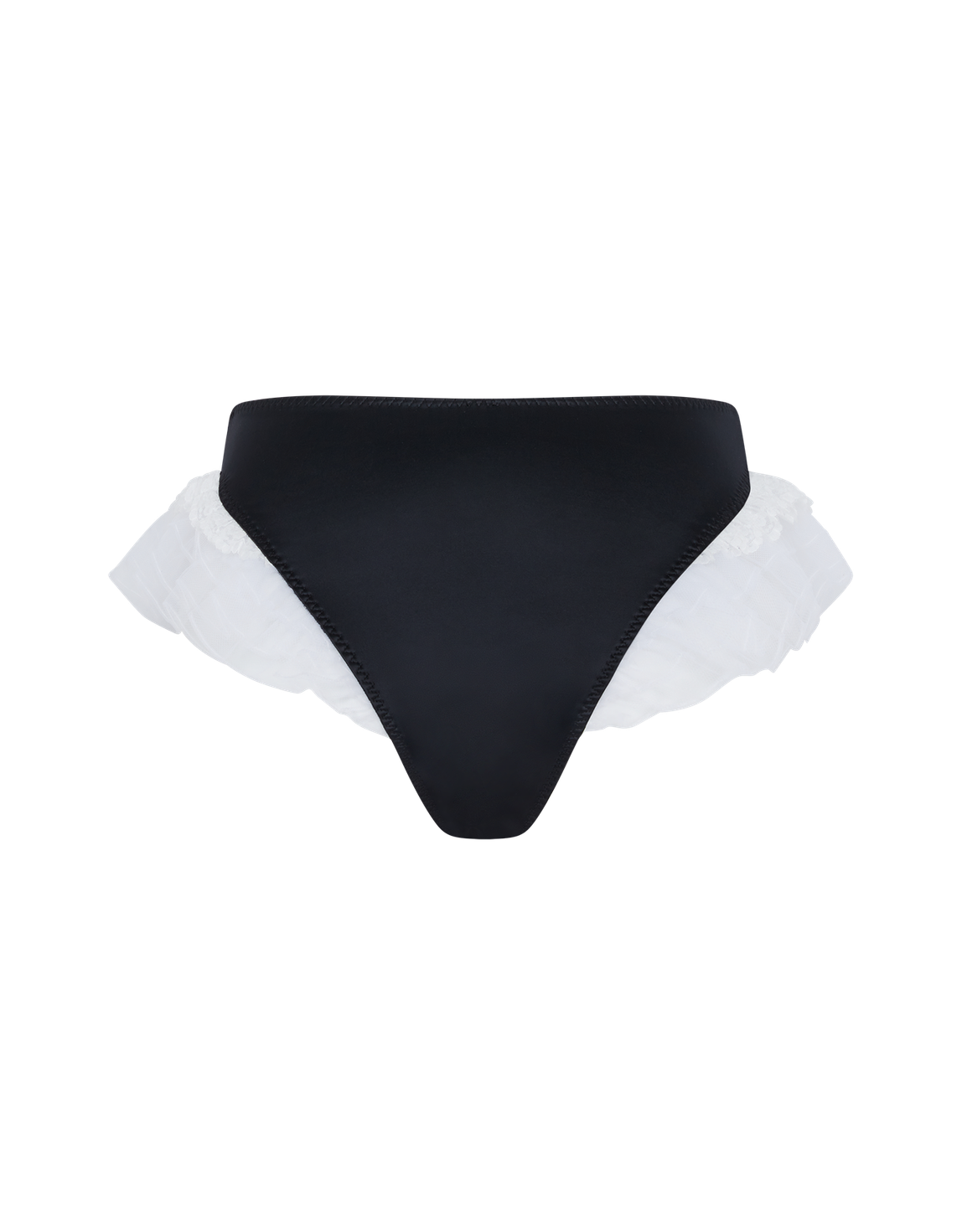 Bonnie High Waist Brief Black/White | Agent Provocateur