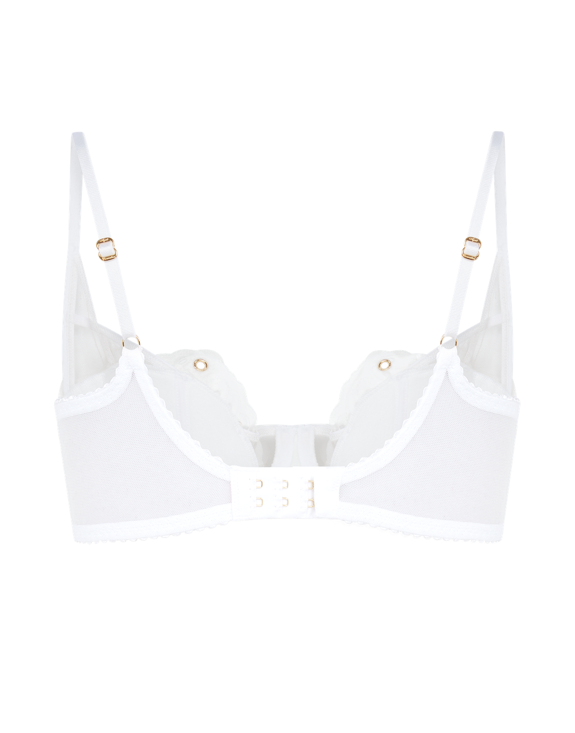 Nicoletti Plunge Underwired Bra White | Agent Provocateur