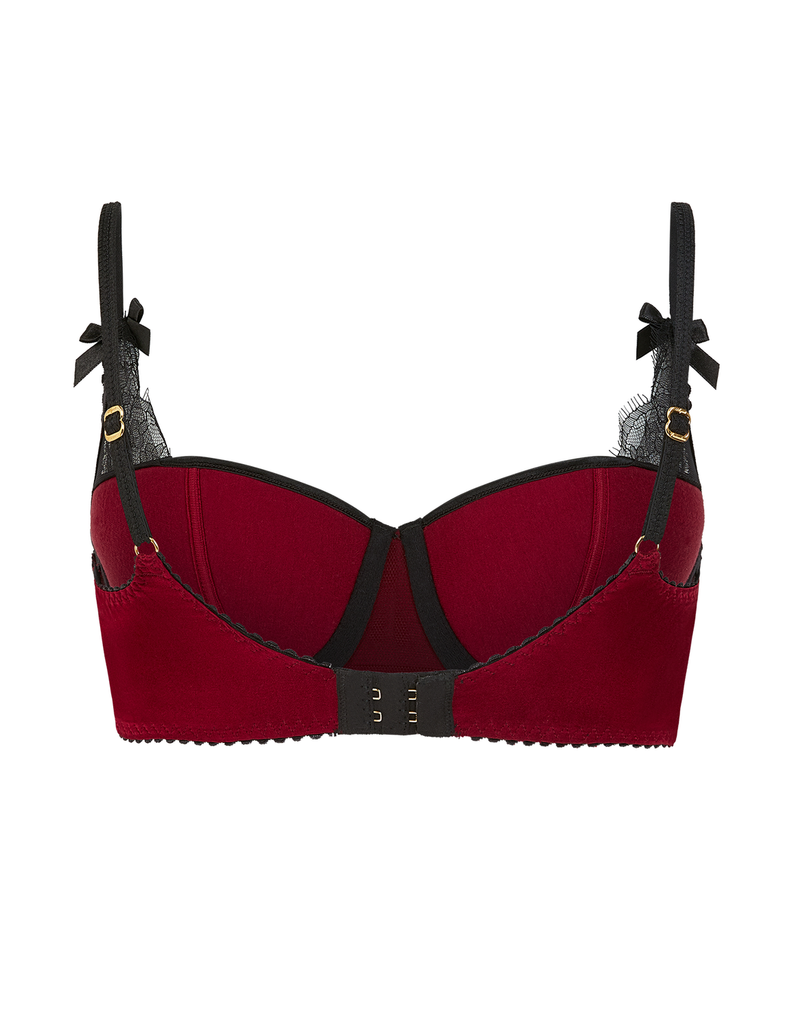 Sammi Demi Cup Underwired Bra Burgundy/Black | Agent Provocateur