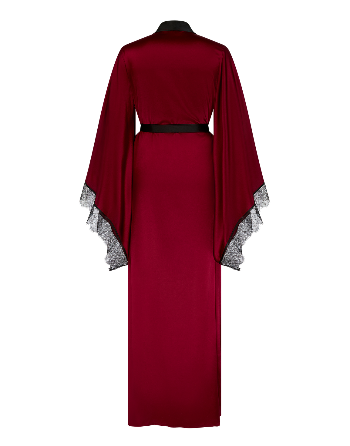Sammi Long Kimono Burgundy/Black | Agent Provocateur