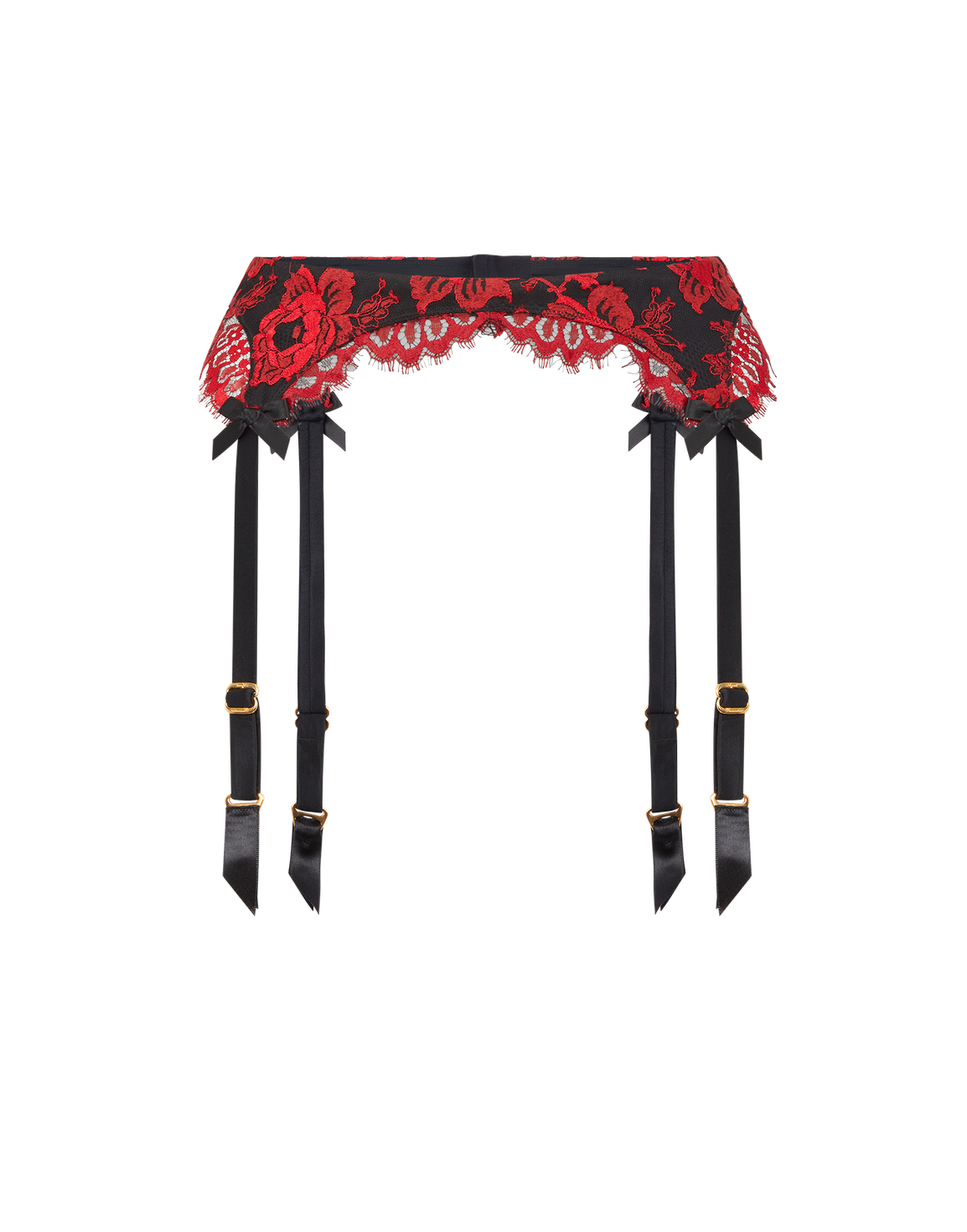 Solanna Suspender Red/Black | Agent Provocateur