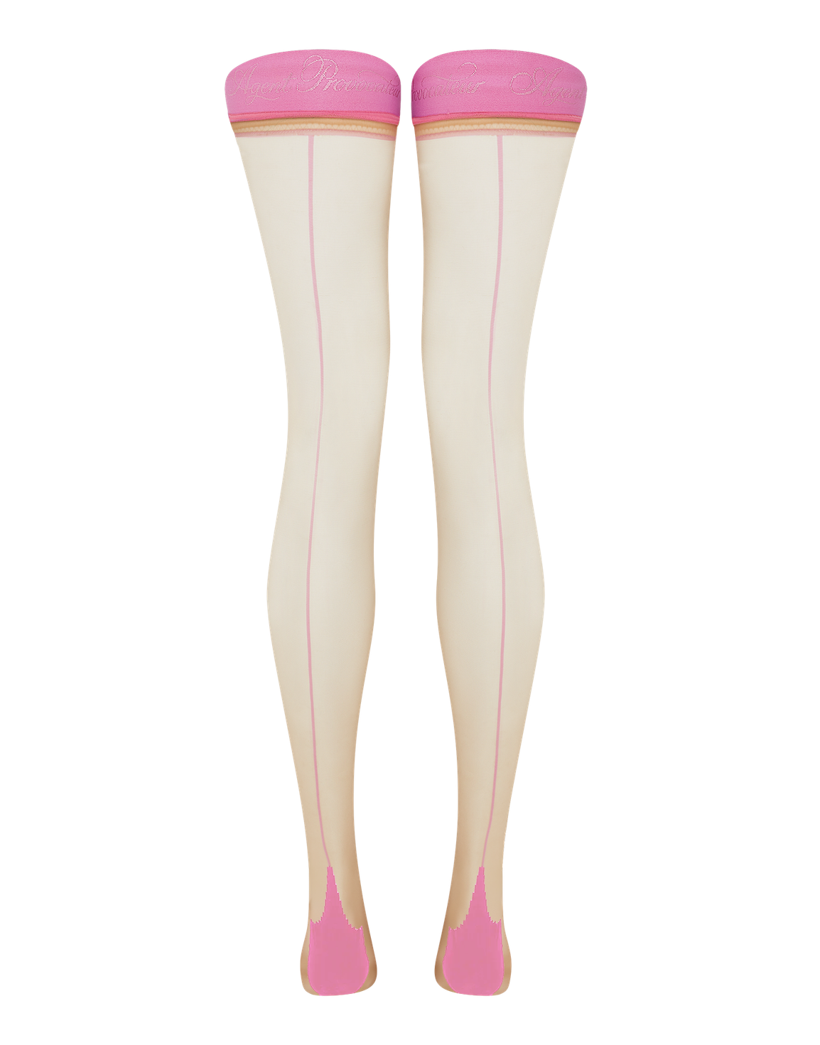 Tanzie Hold Ups Champagne/Pink | Agent Provocateur