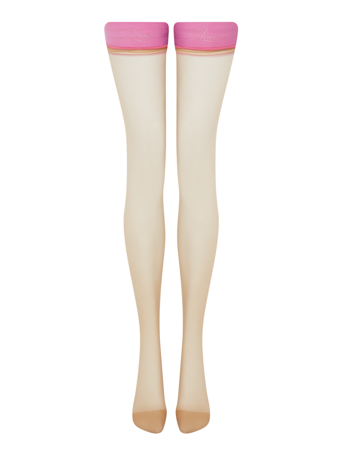 Tanzie Hold Ups Champagne/Pink | Agent Provocateur