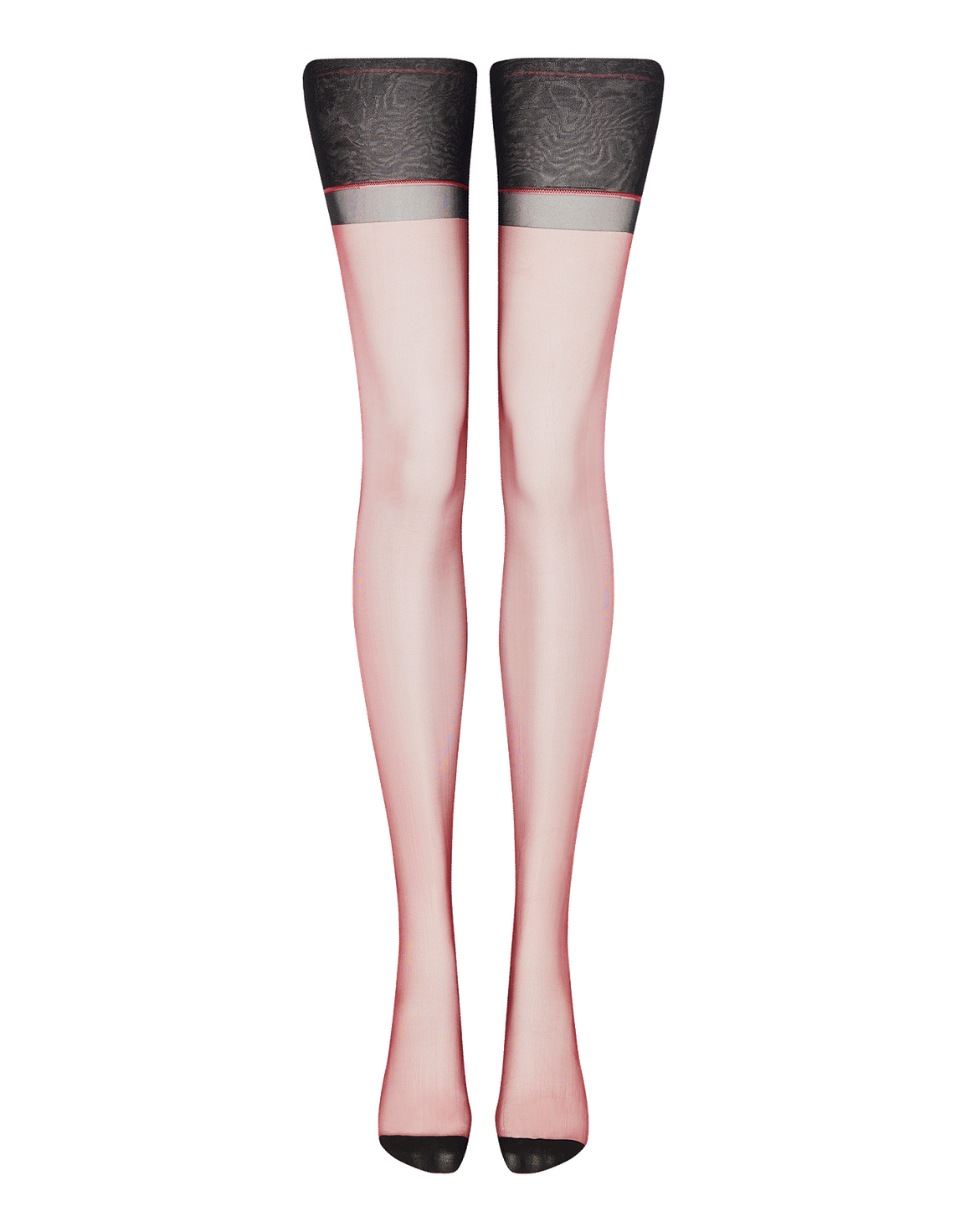 Gia Stockings Burgundy/Black | Agent Provocateur