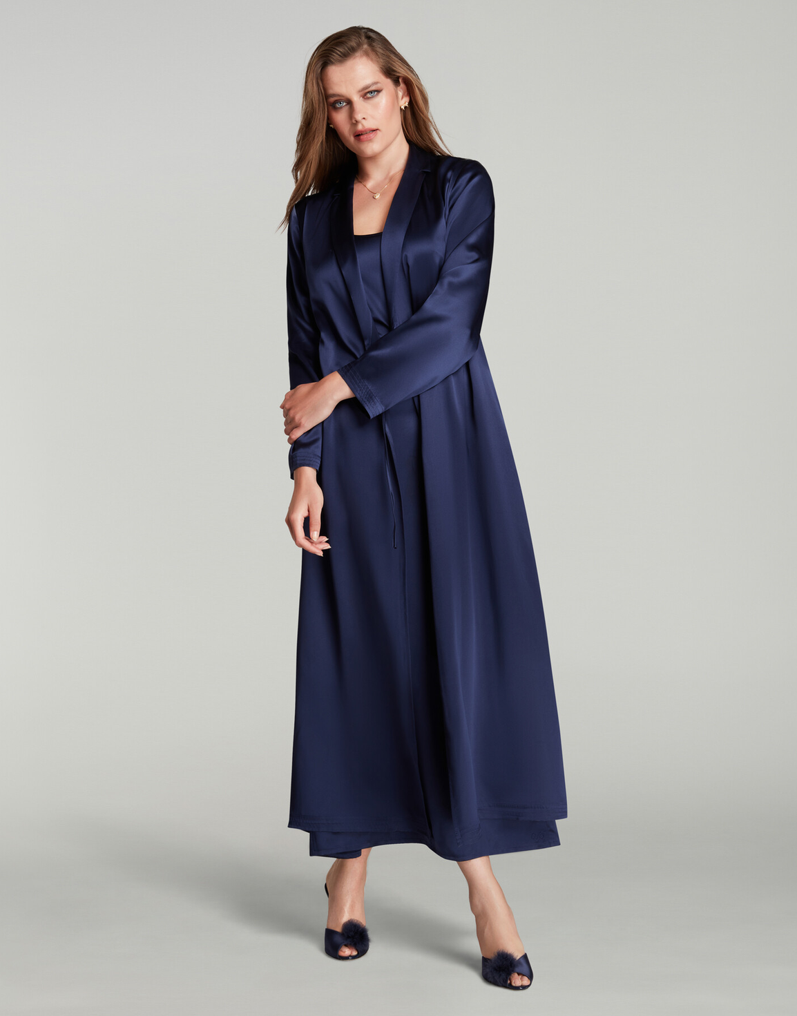 Cecily Long Gown Navy | Agent Provocateur