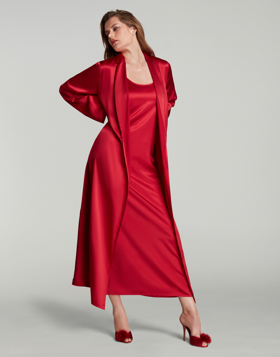 Cecily Long Gown Red | Agent Provocateur