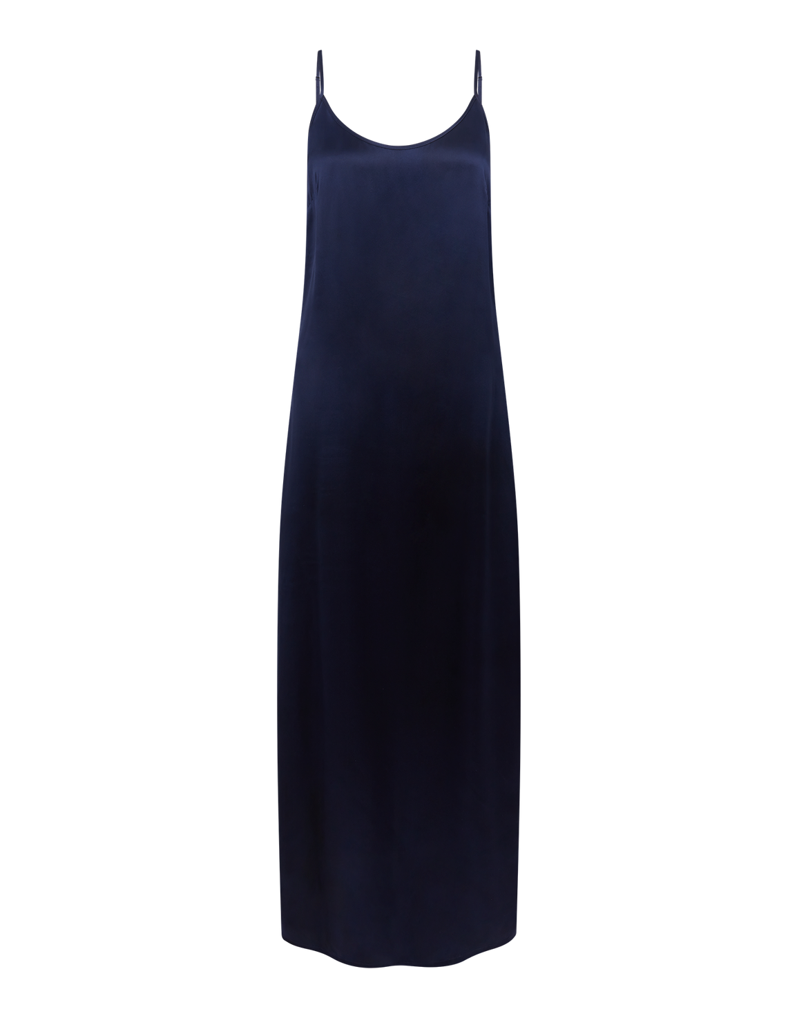 Cecily Long Slip Dress Navy/Navy | Agent Provocateur