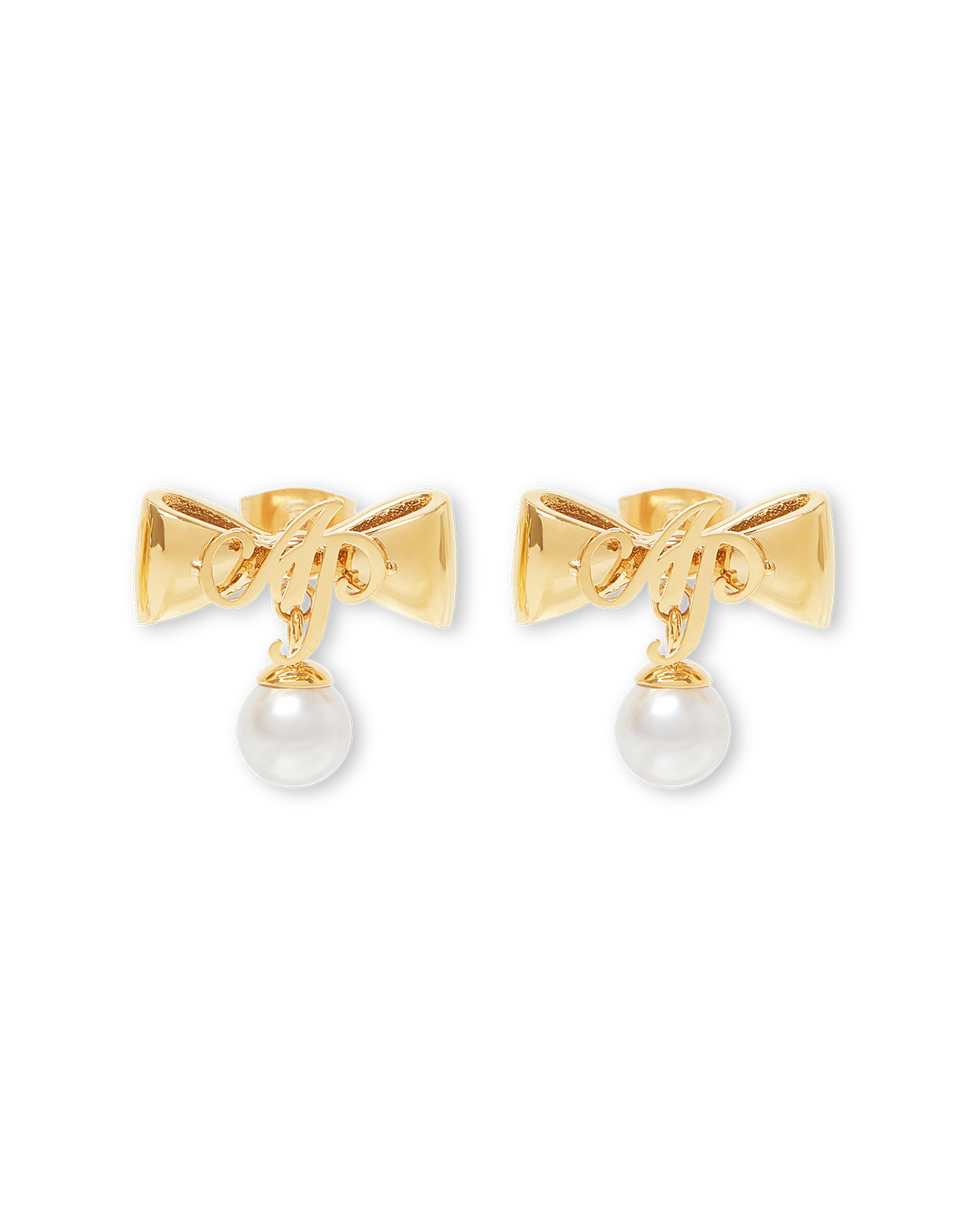 Beki Earrings Gold/Pearl | Agent Provocateur