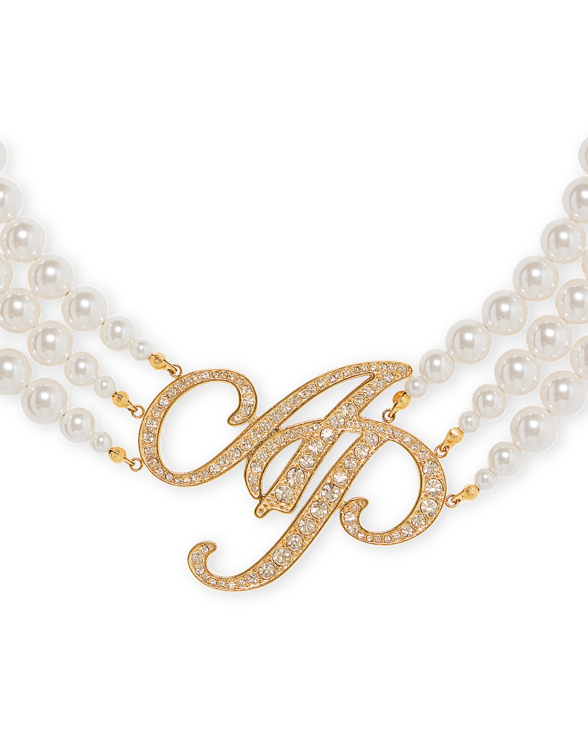 Britt Necklace Gold/Pearl | Agent Provocateur