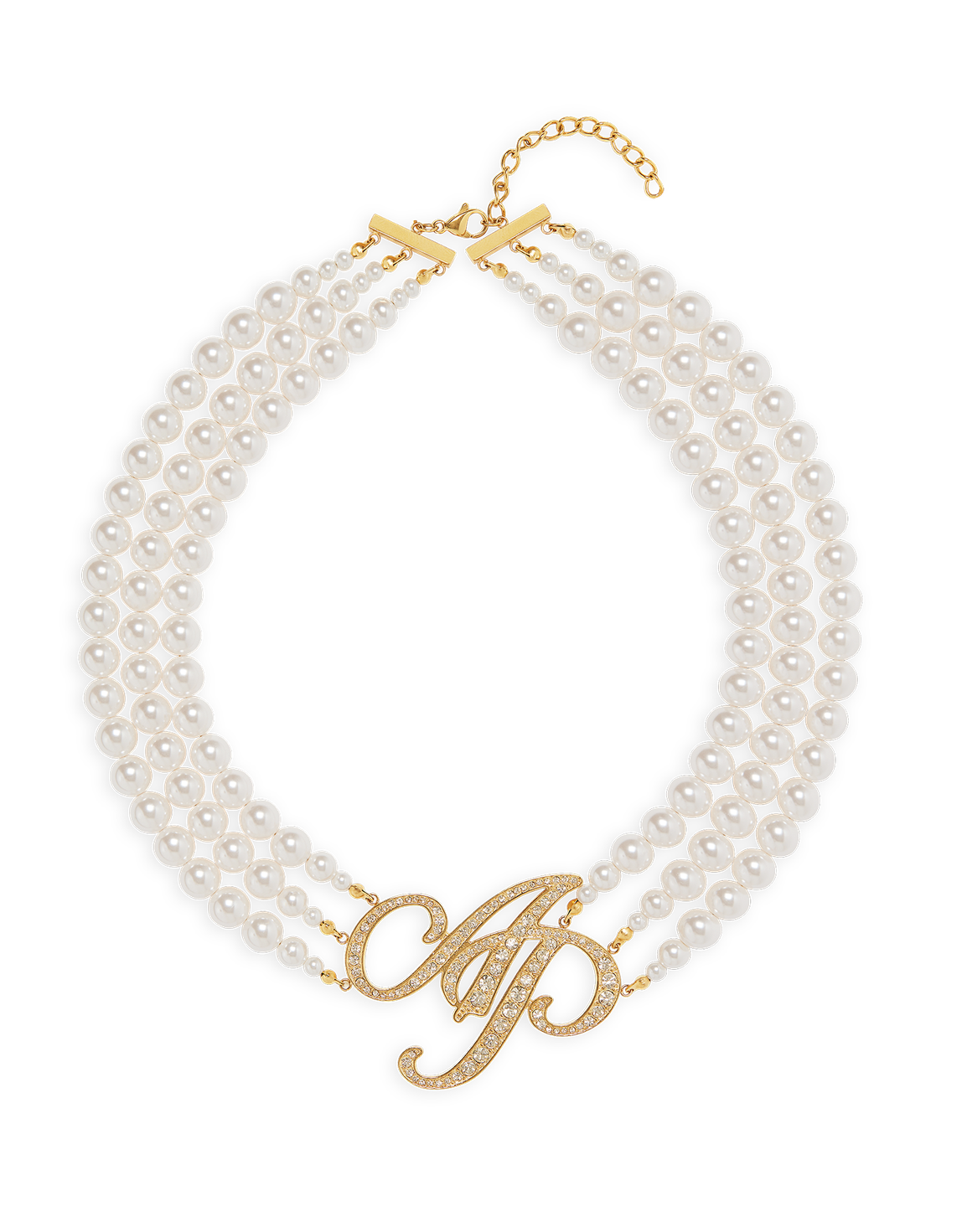 Britt Necklace Gold/Pearl | Agent Provocateur