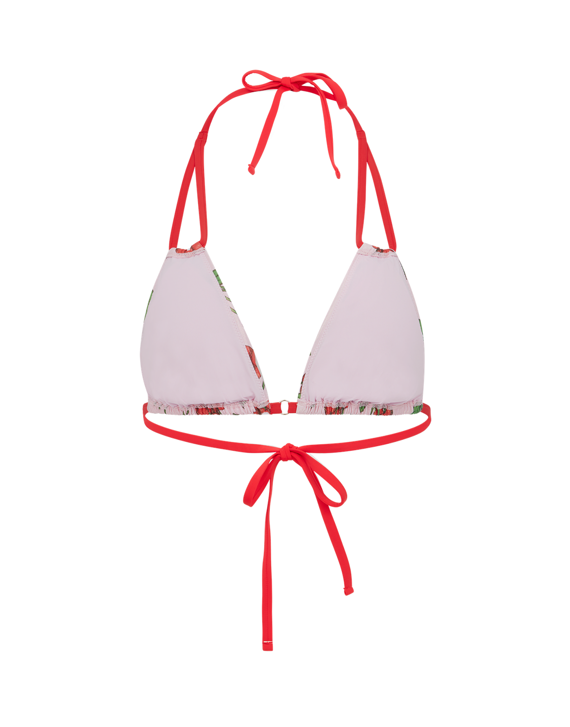 Calli Bikini Top Baby Pink / Red | Agent Provocateur
