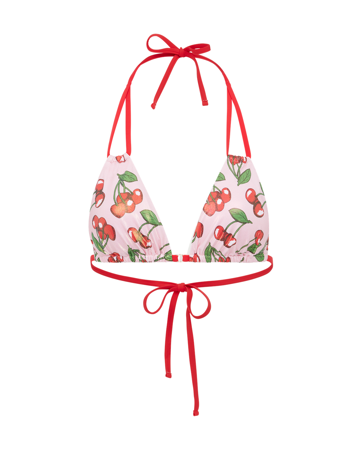 Calli Bikini Top Baby Pink / Red | Agent Provocateur