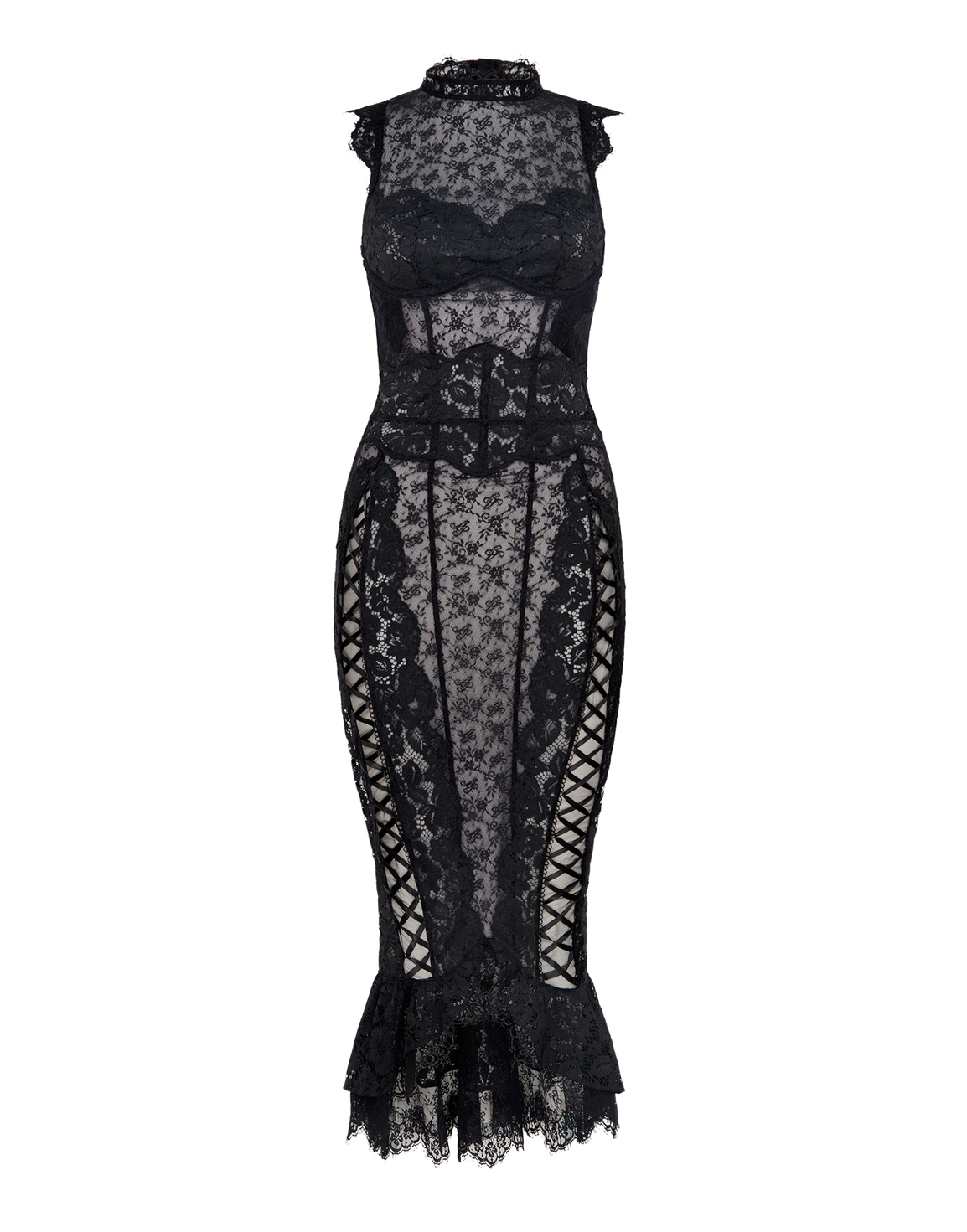 Chrissi Long Dress Black | Agent Provocateur