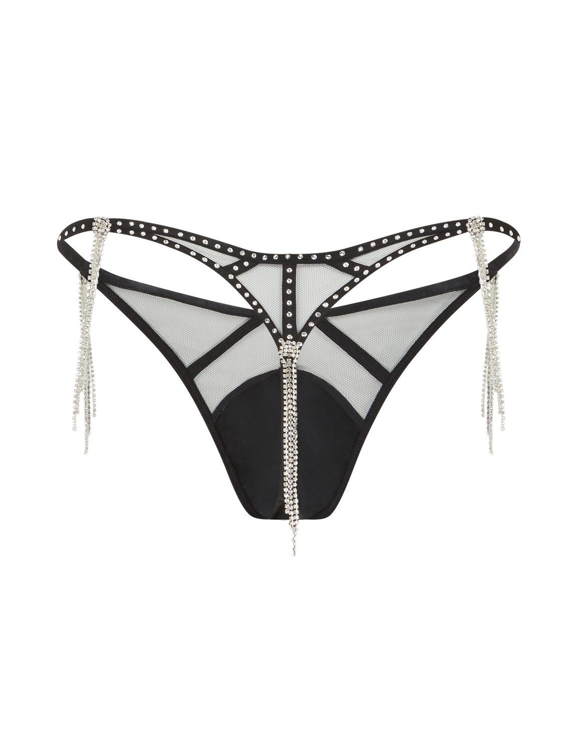 Crystalina Thong Black | Agent Provocateur