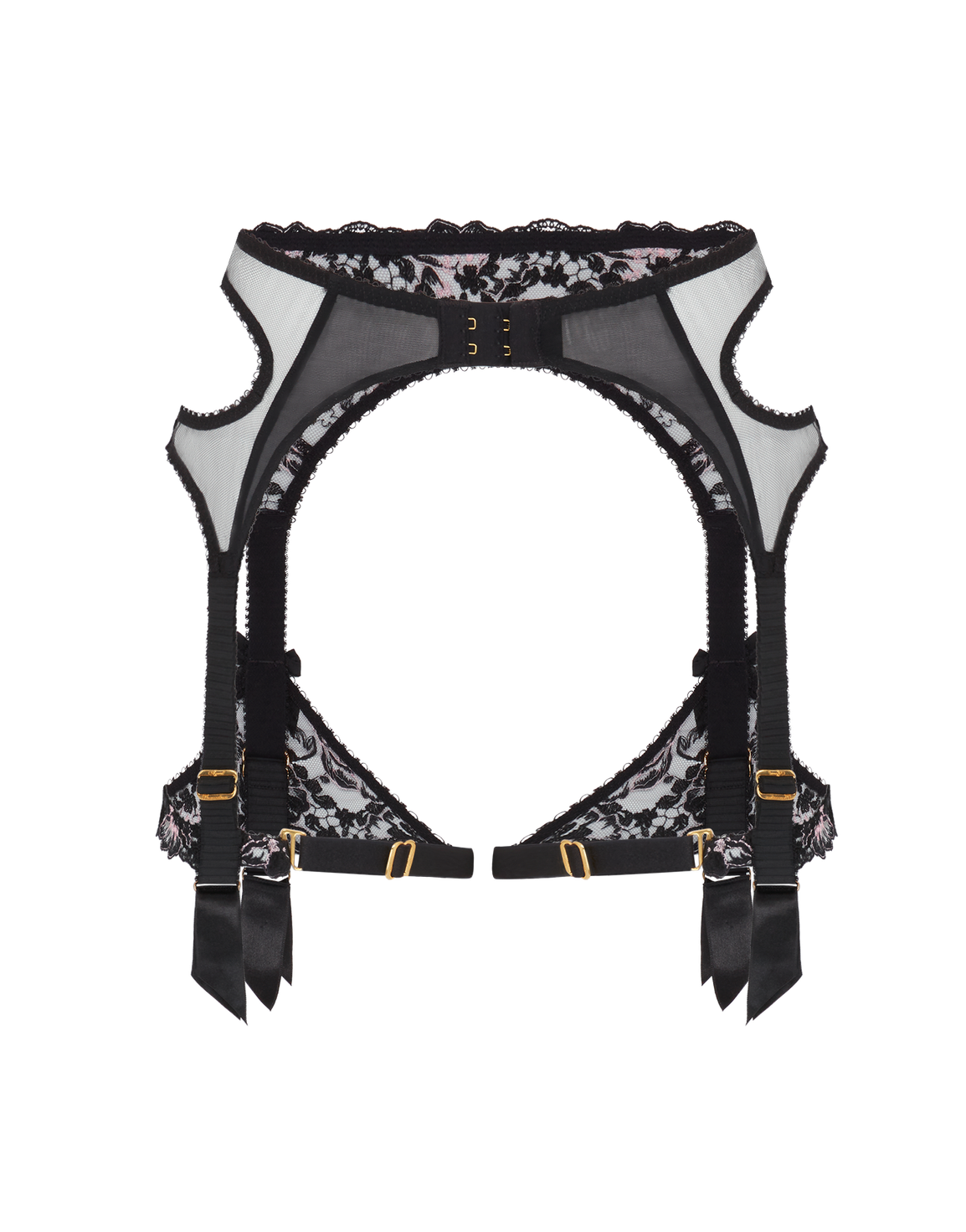 Lana Suspender  Black/Pink | Agent Provocateur
