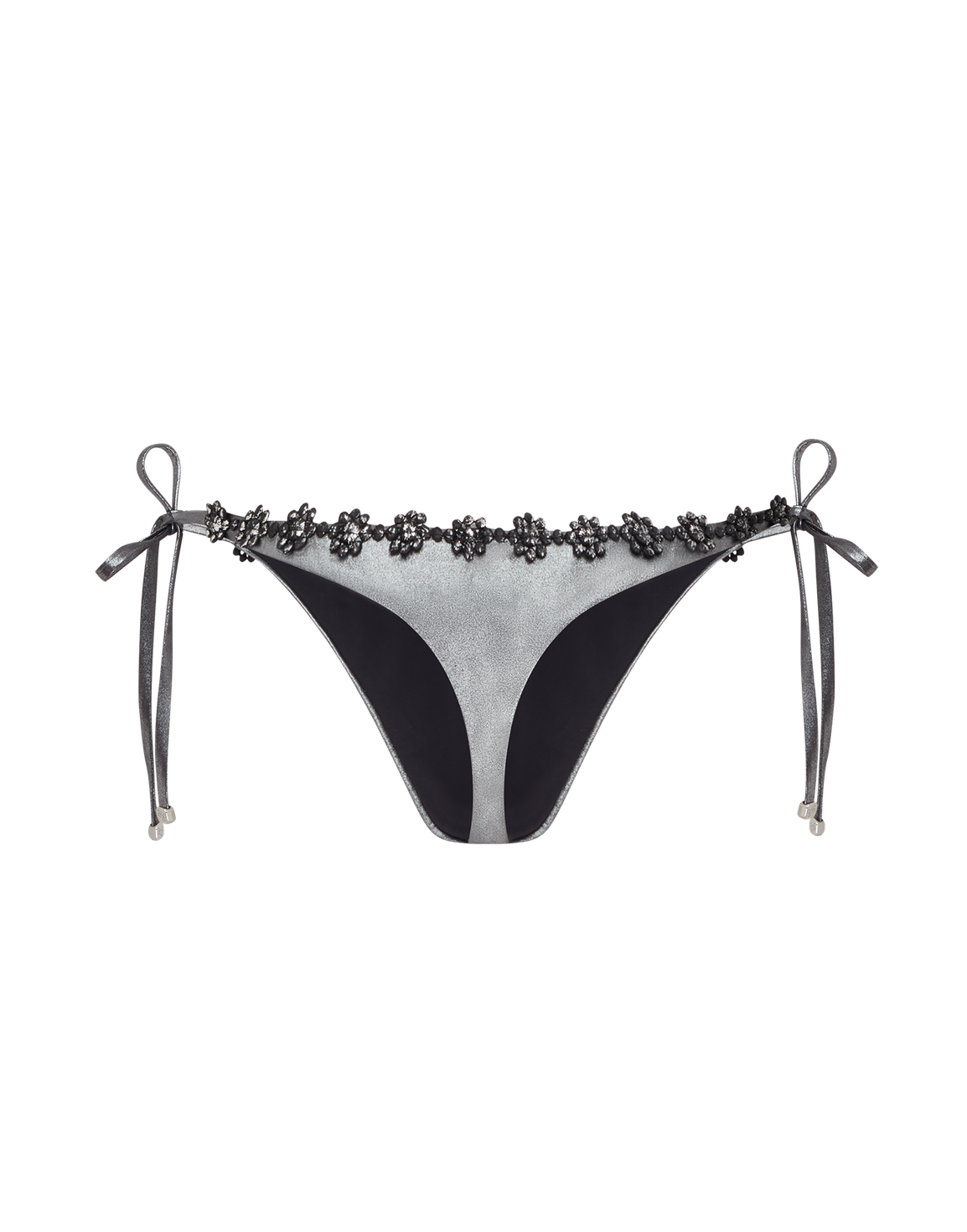 Maiya Bikini Thong Black/Silver | Agent Provocateur