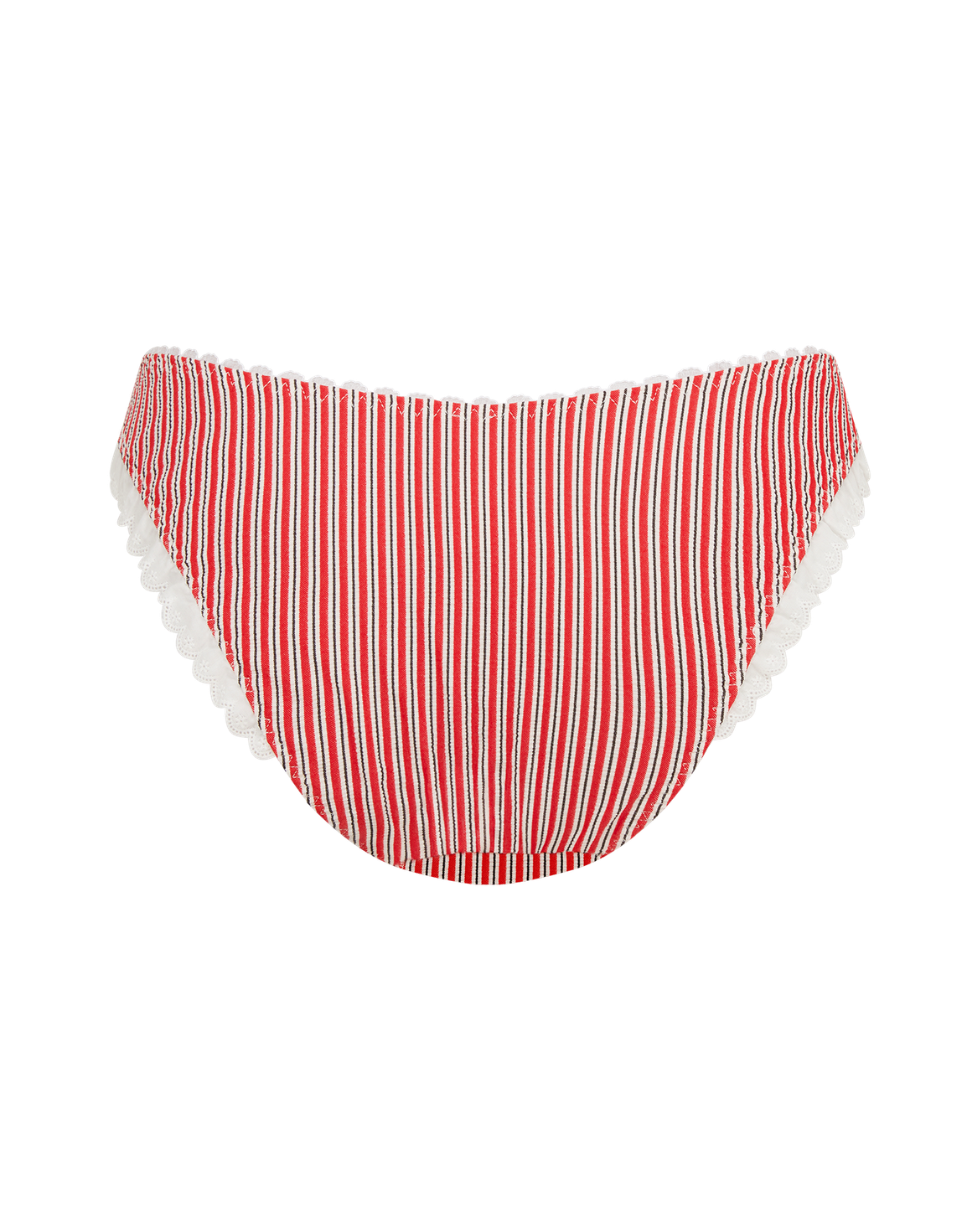 Milli Bikini Bottoms  White/Red | Agent Provocateur