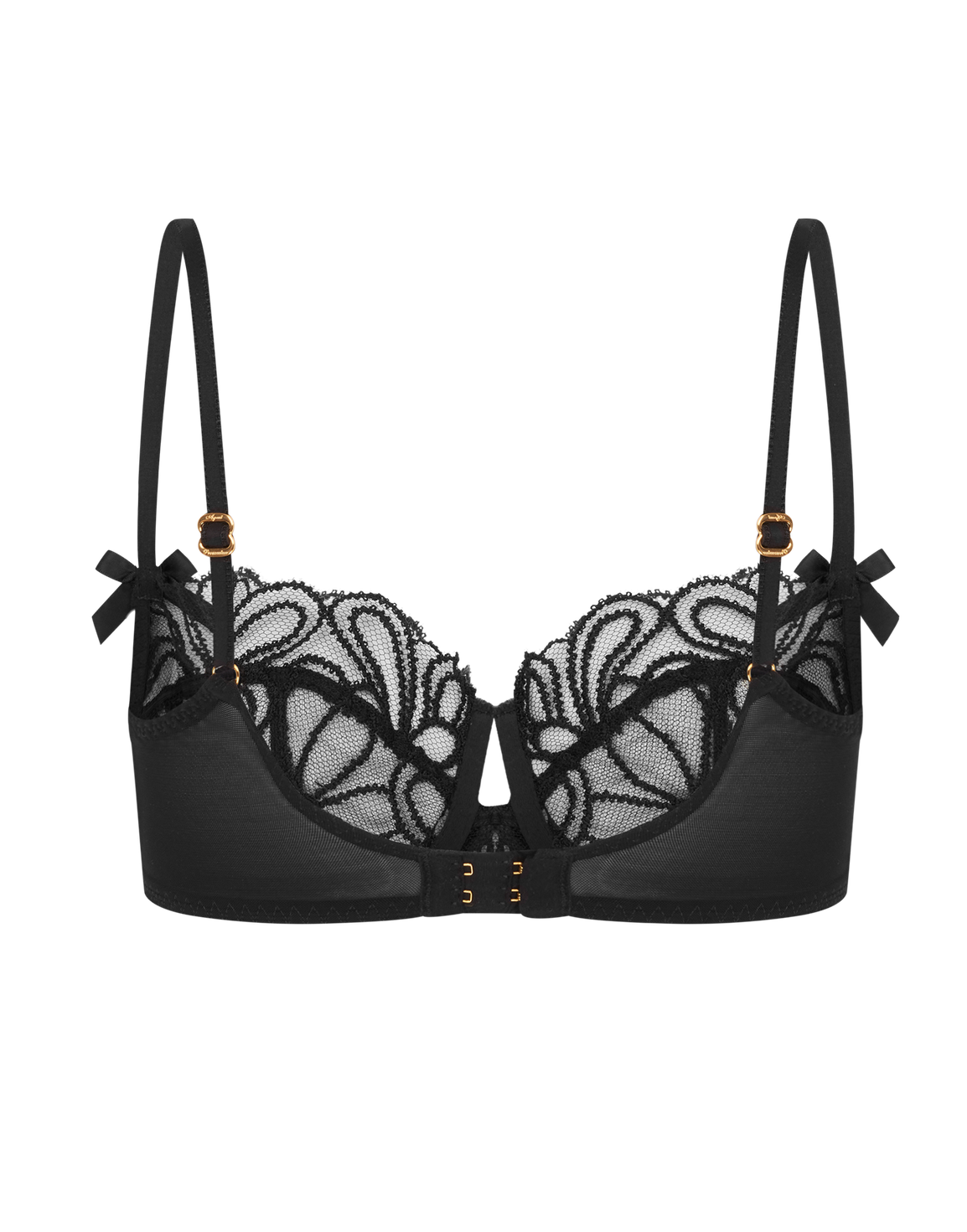 Nelle Balconette Underwired Bra Black | Agent Provocateur