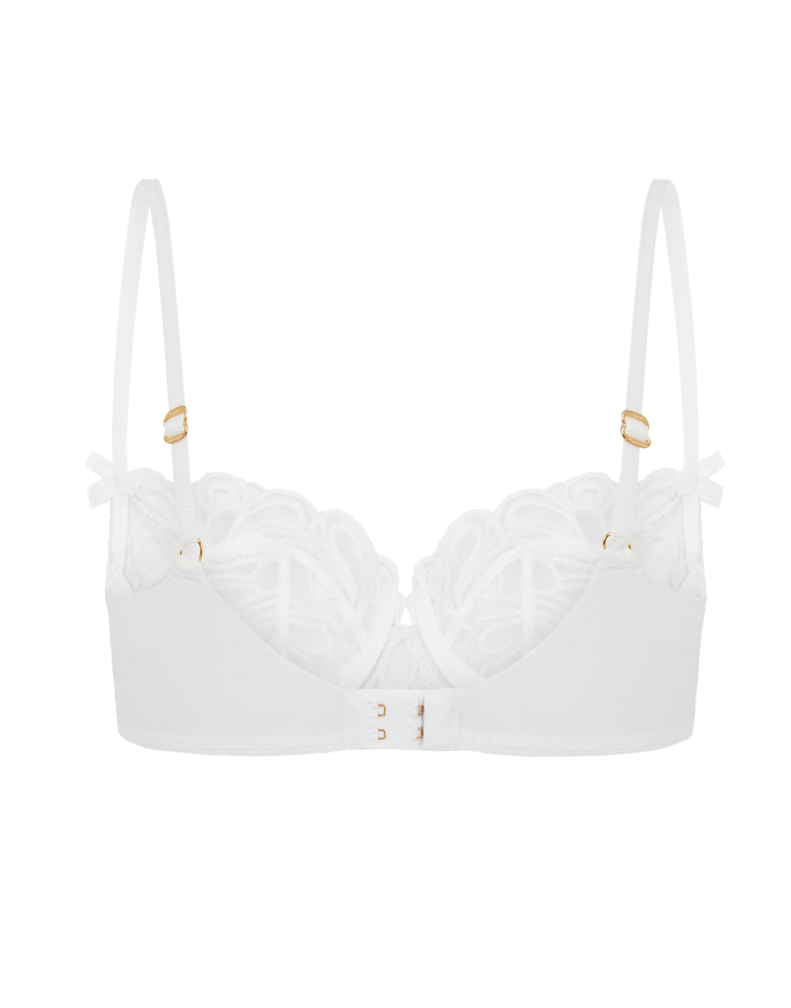 Nelle Balconette Underwired Bra White | Agent Provocateur