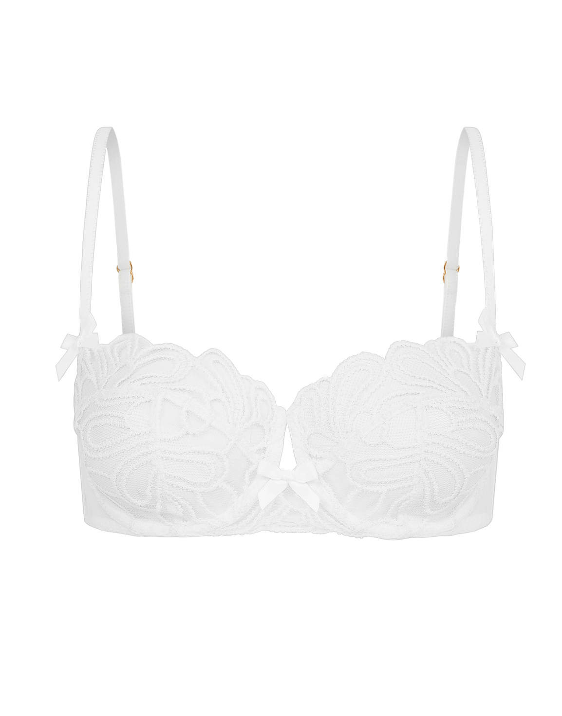 Nelle Balconette Underwired Bra White | Agent Provocateur