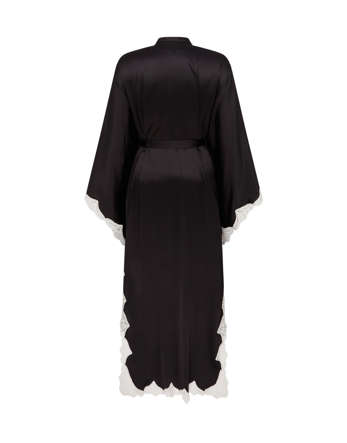 Nelle Long Gown Black/Ivory | Agent Provocateur