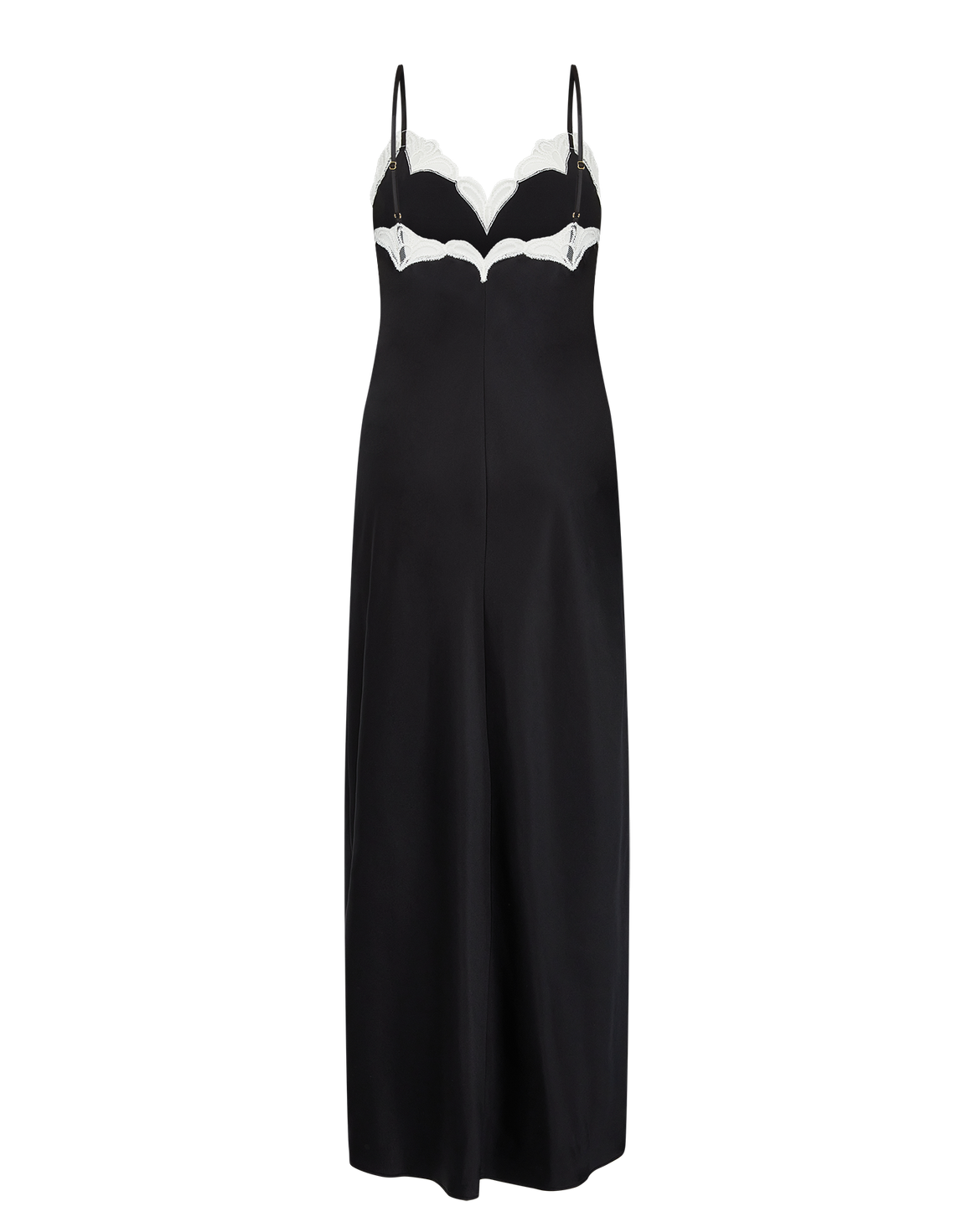 Nelle Long Slip Black/Ivory | Agent Provocateur