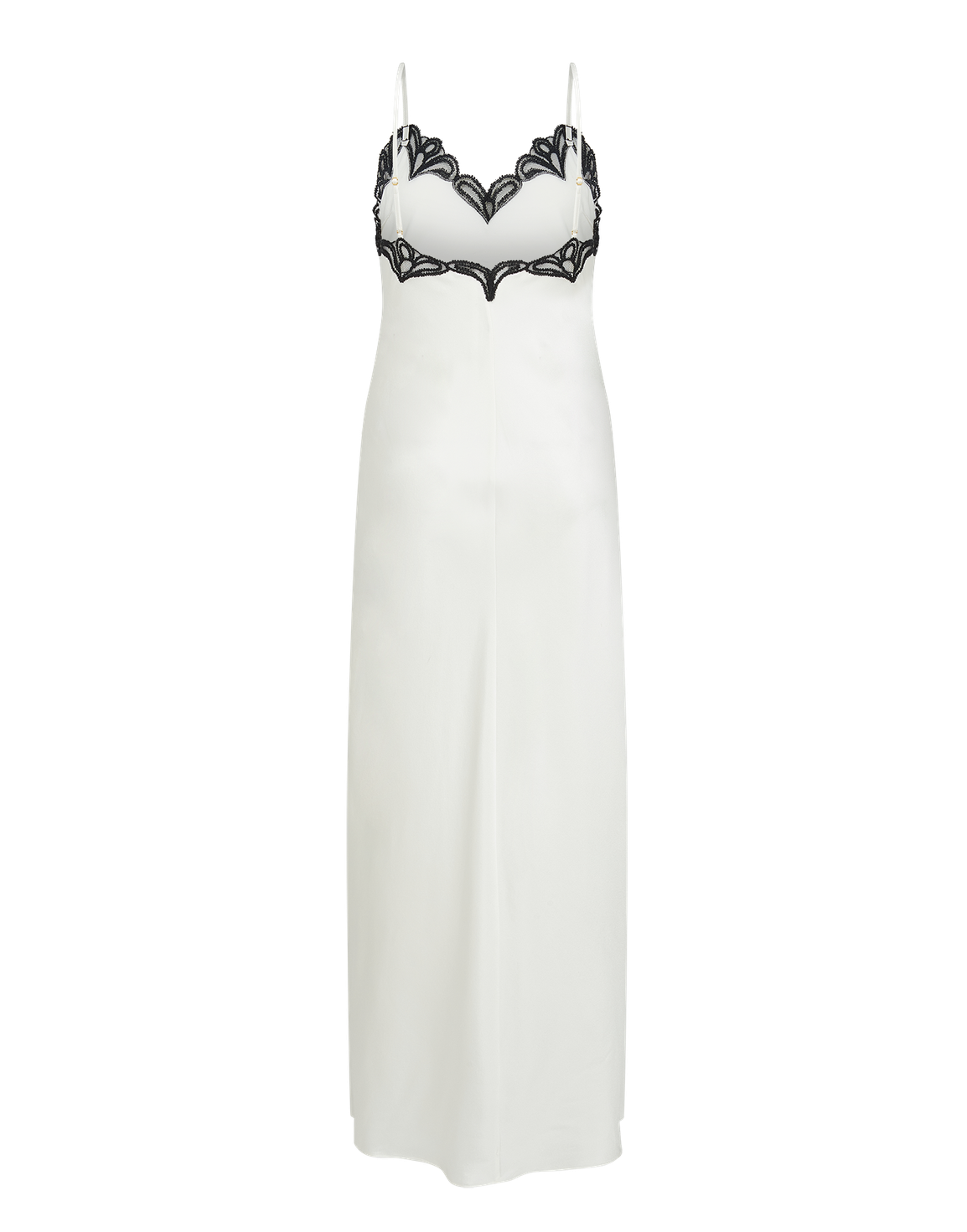 Nelle Long Slip Ivory/Black | Agent Provocateur