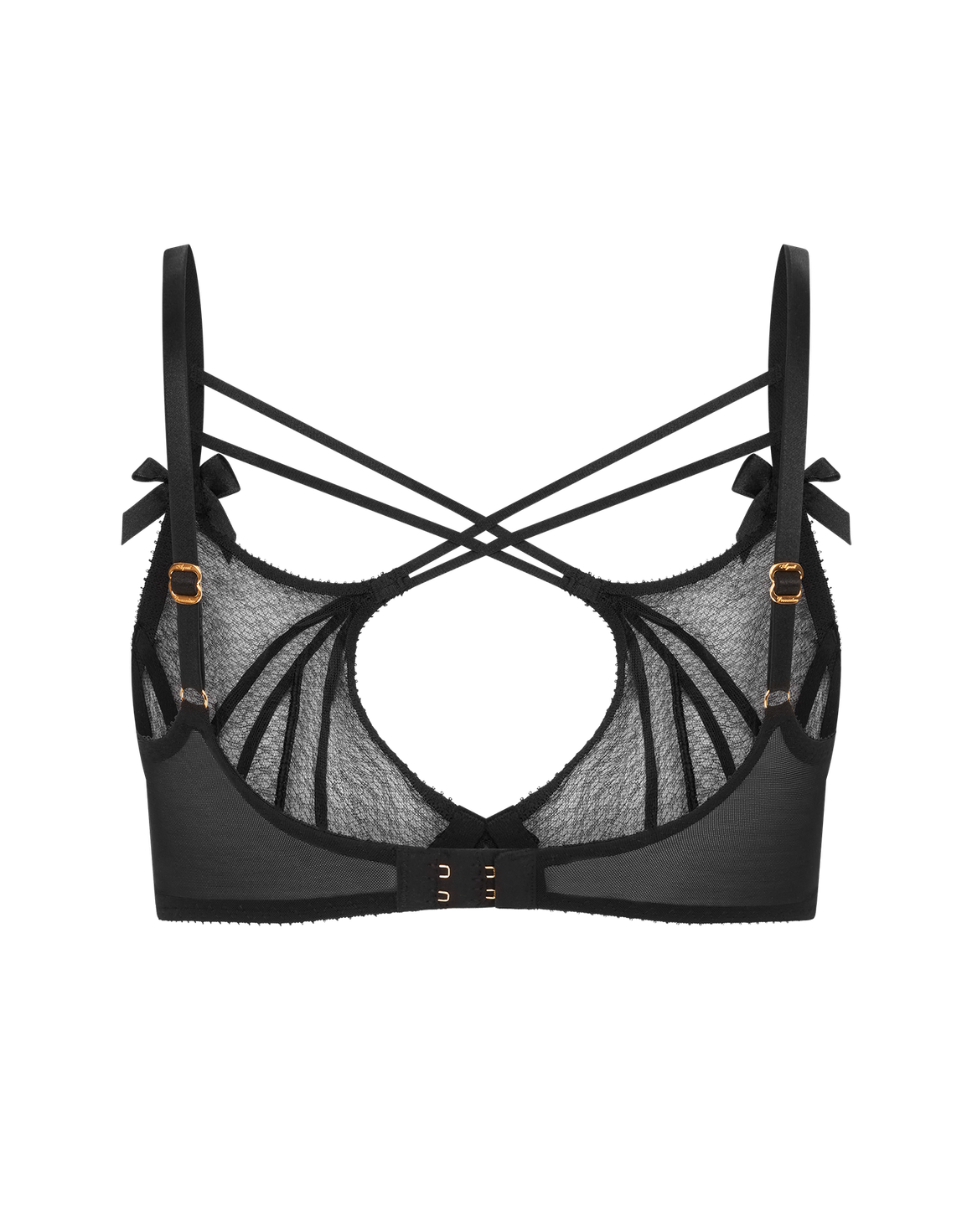 Nicki High Neck Underwired Bra Black | Agent Provocateur
