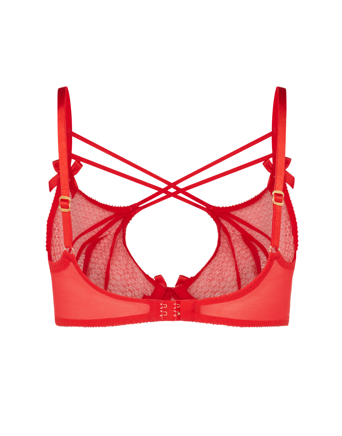 Nicki High Underwired Bra  Red | Agent Provocateur