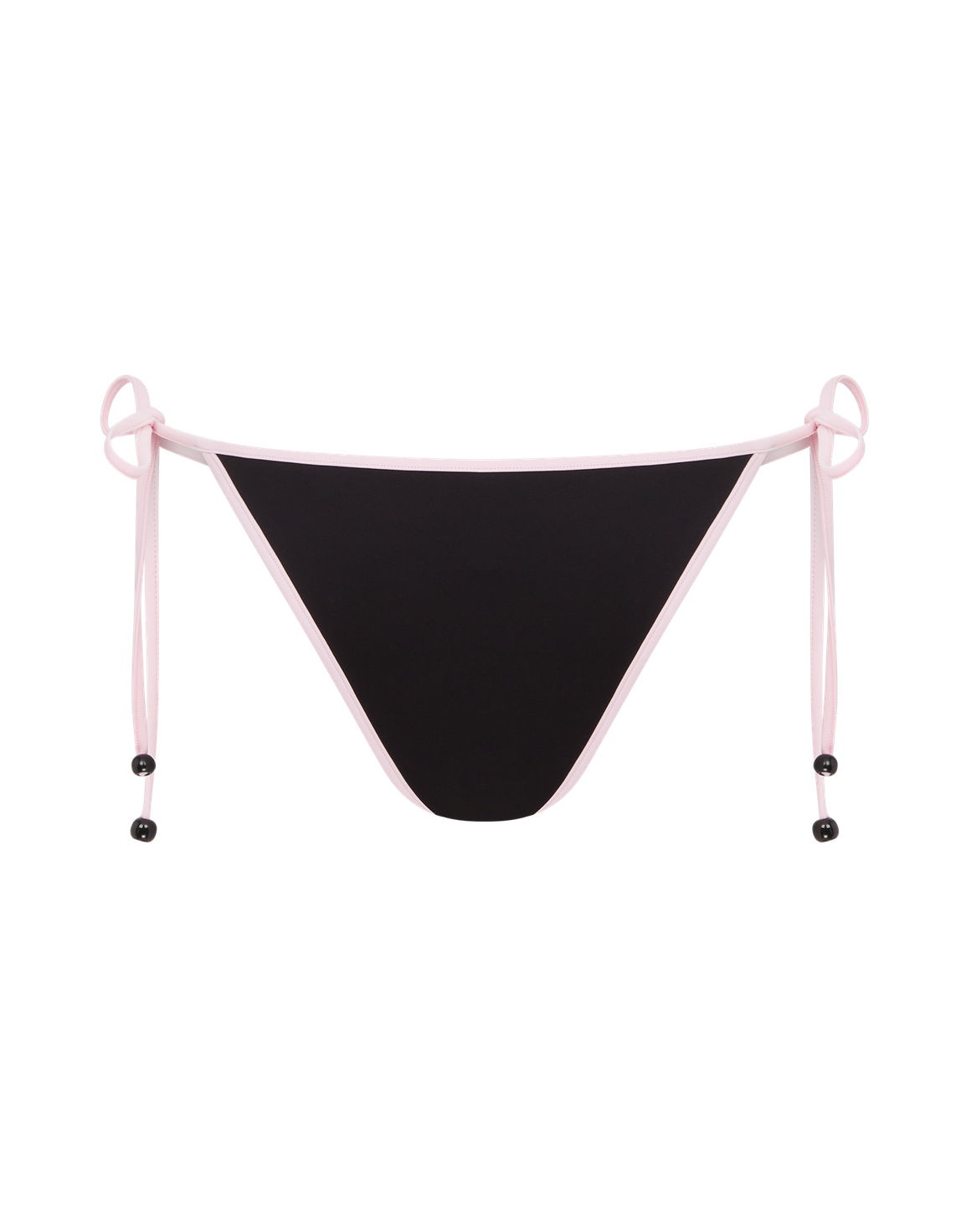 Ottie Bikini Bottom Black/Baby Pink | Agent Provocateur