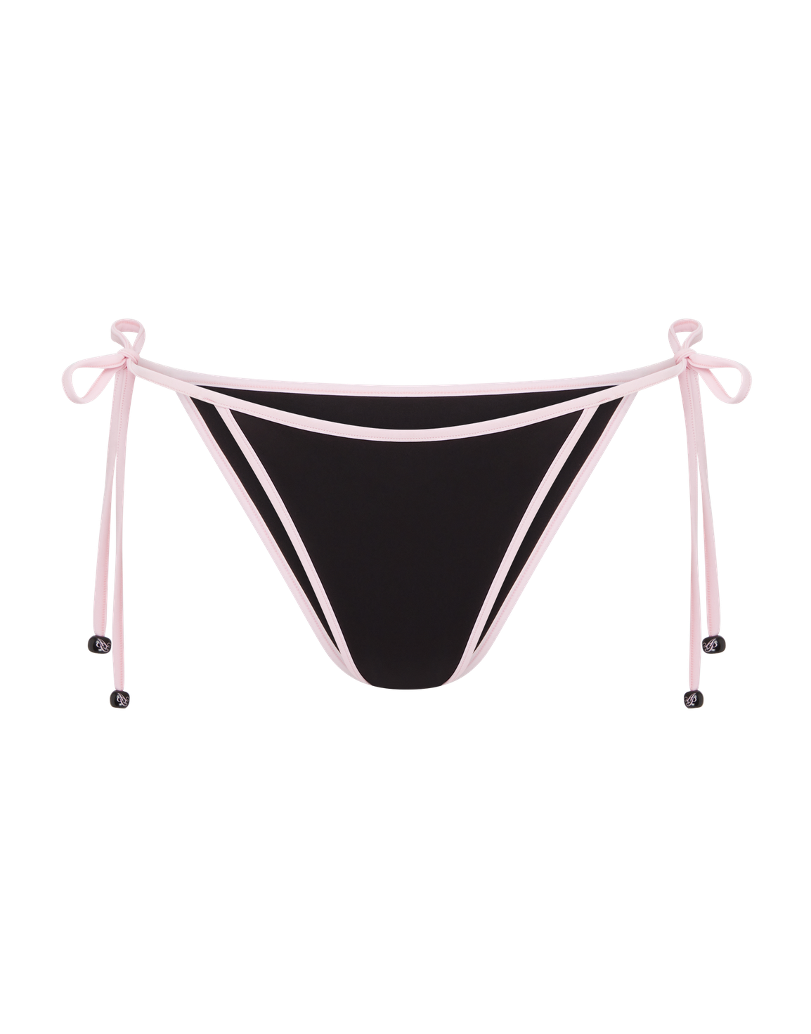 Ottie Bikini Bottom Black/Baby Pink | Agent Provocateur