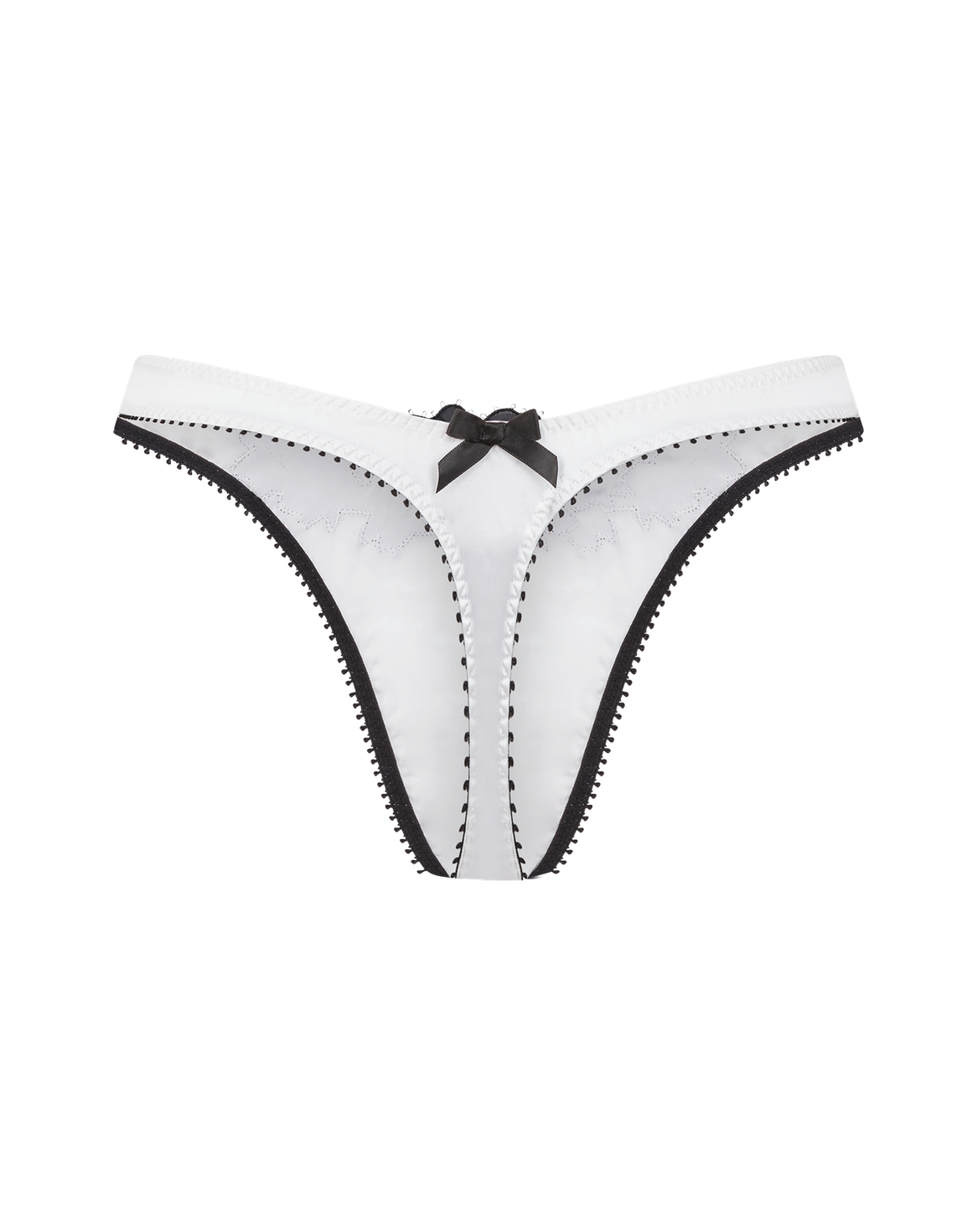 Penelopi Thong Ivory/Black | Agent Provocateur