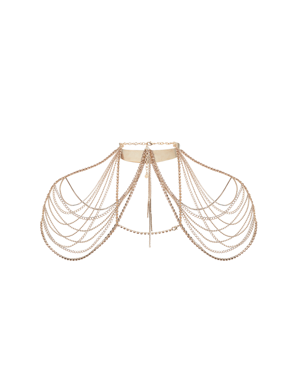 Sirenna Body Chain  Gold/Aurora Borealis | Agent Provocateur