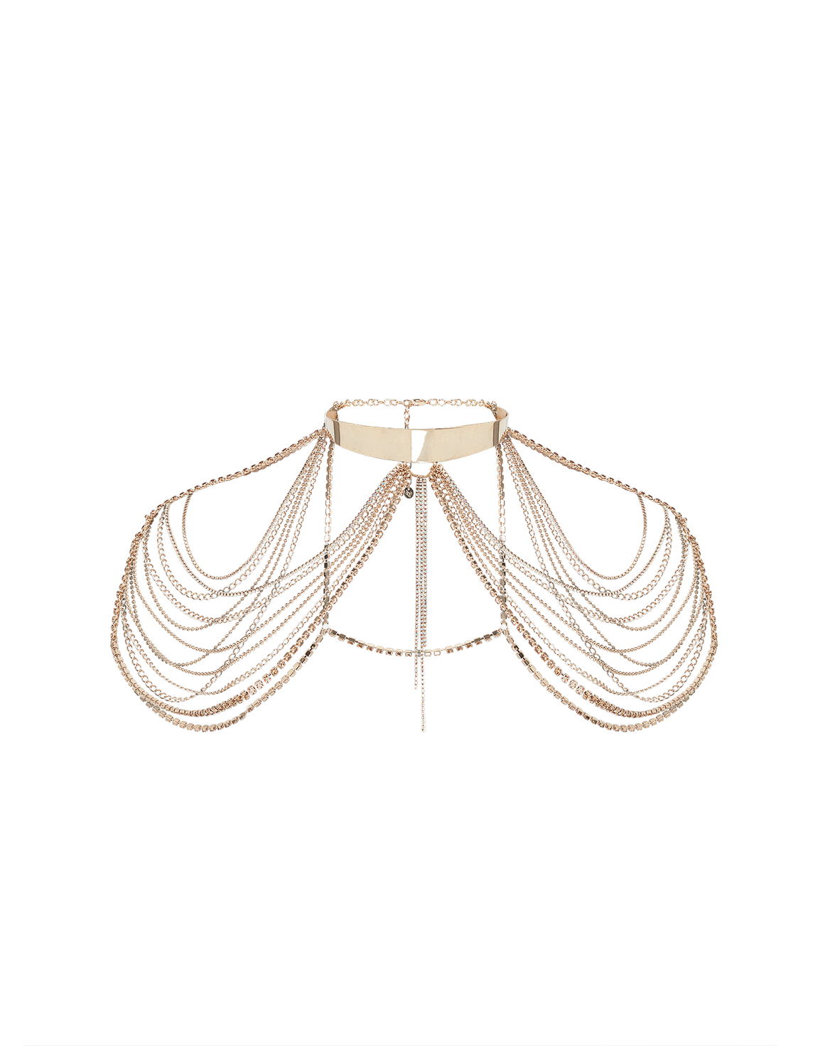 Sirenna Body Chain  Gold/Aurora Borealis | Agent Provocateur