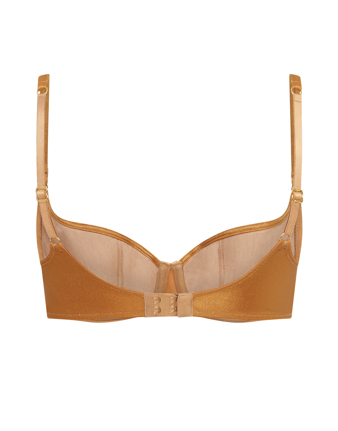 Sirenna Demi Cup Underwired Bra Gold | Agent Provocateur